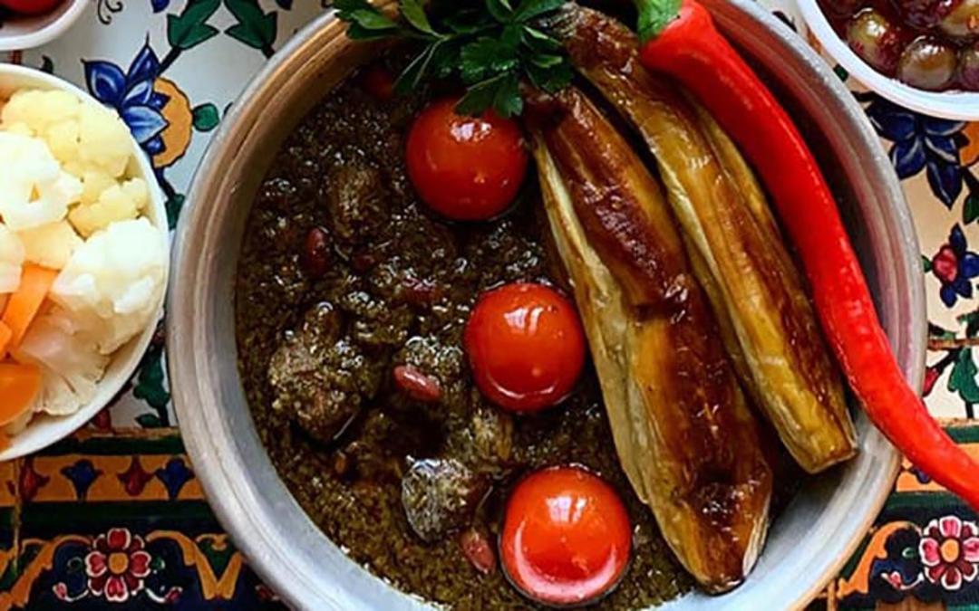 خورش قورمه سبزی گیلانی 