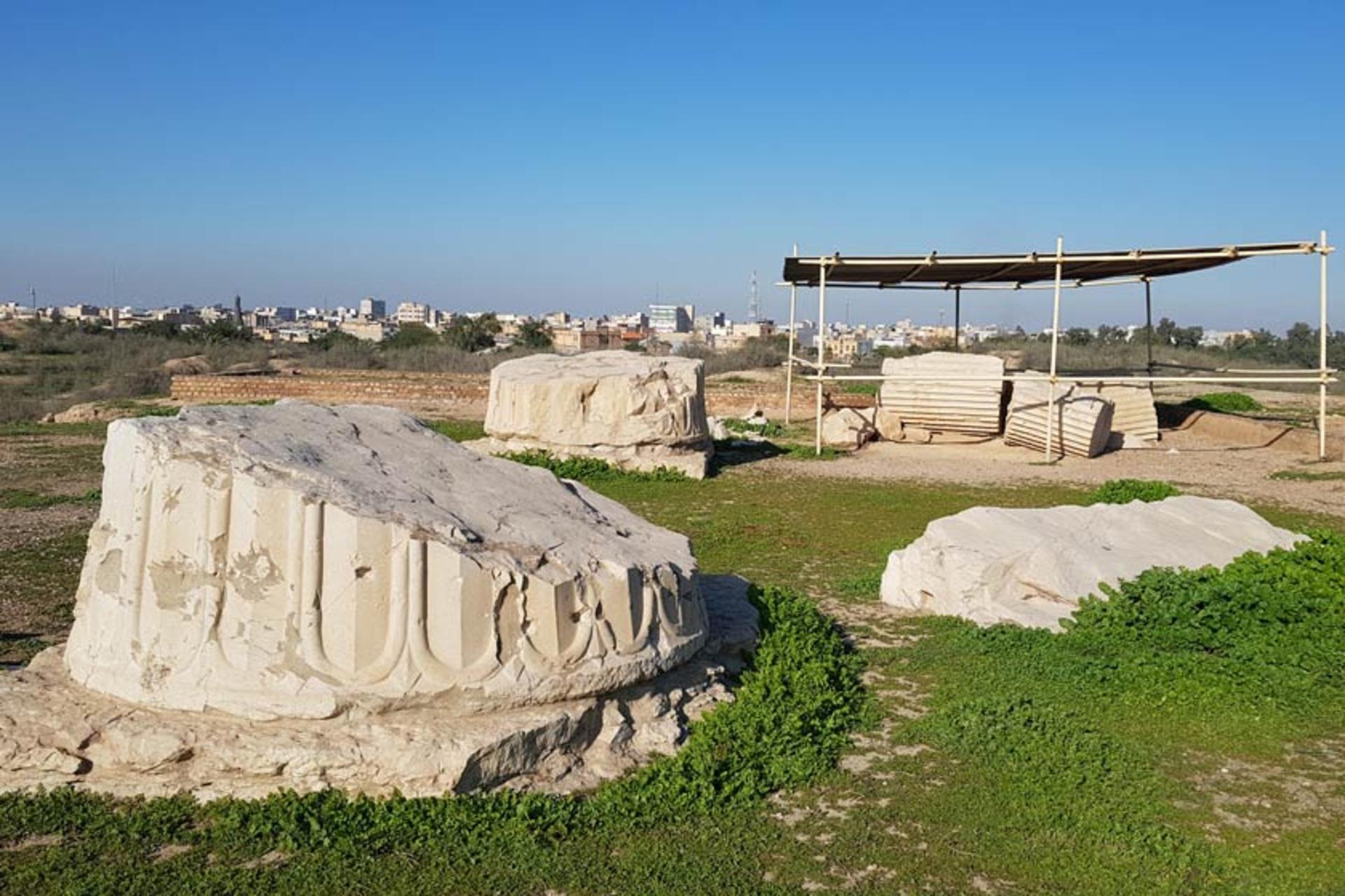 بقایای کاخ آپادانا شوش 