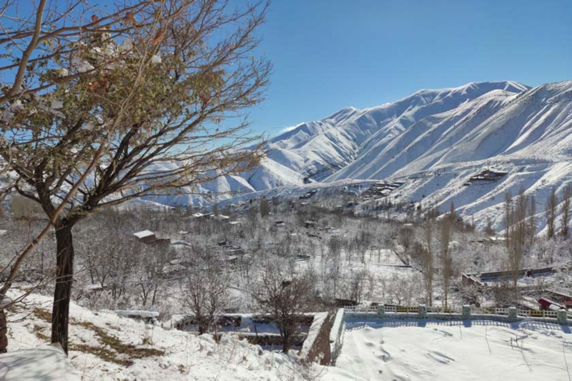 روستای امامه در زمستان