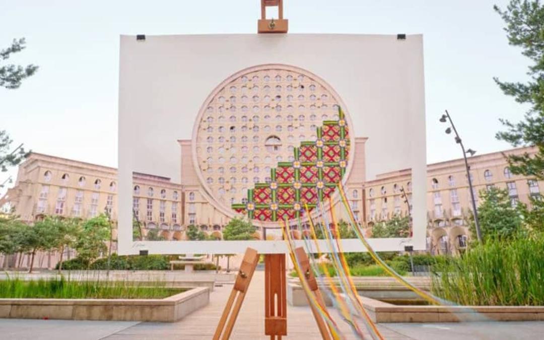 نقاشی یک ساختمان تاریخی