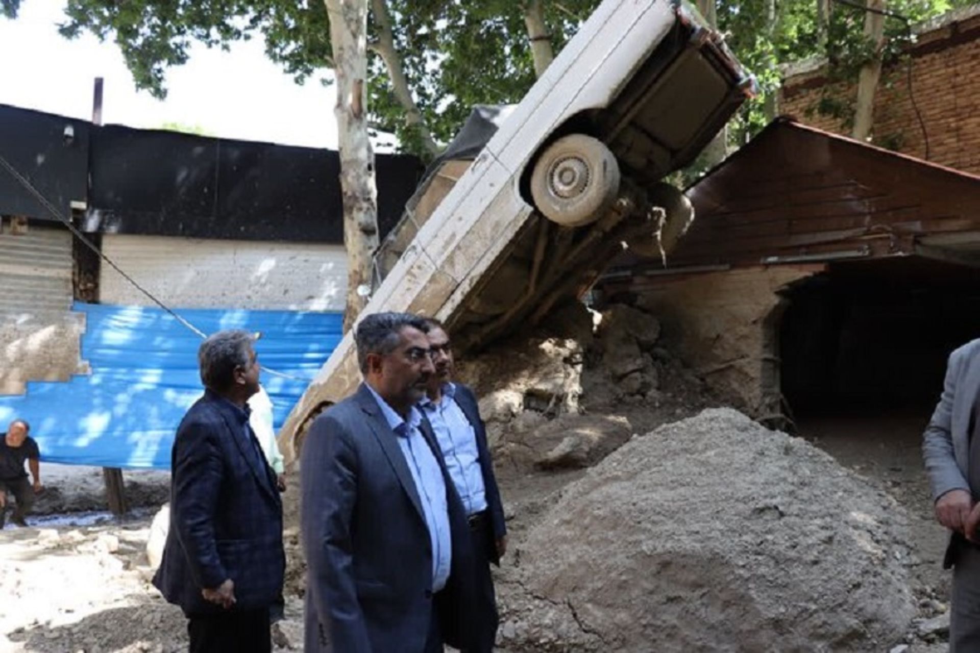 سیل در جاده چالوس
