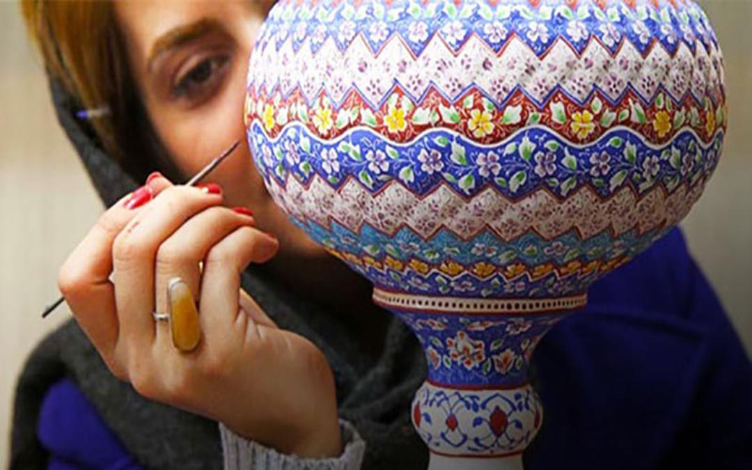 ایجاد طرح و نقش میناکاری 