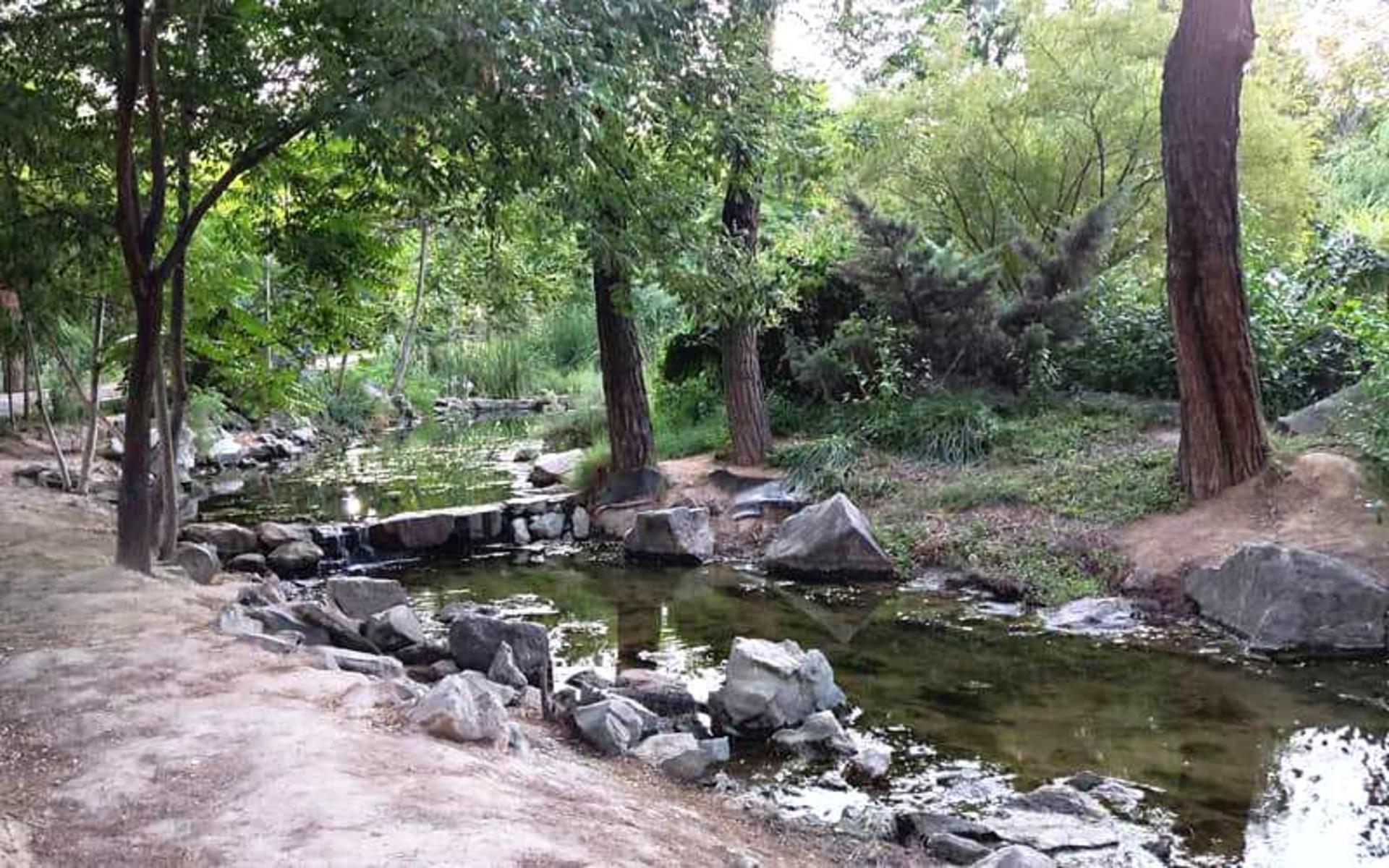 جریان رودخانه در باغ مشهد