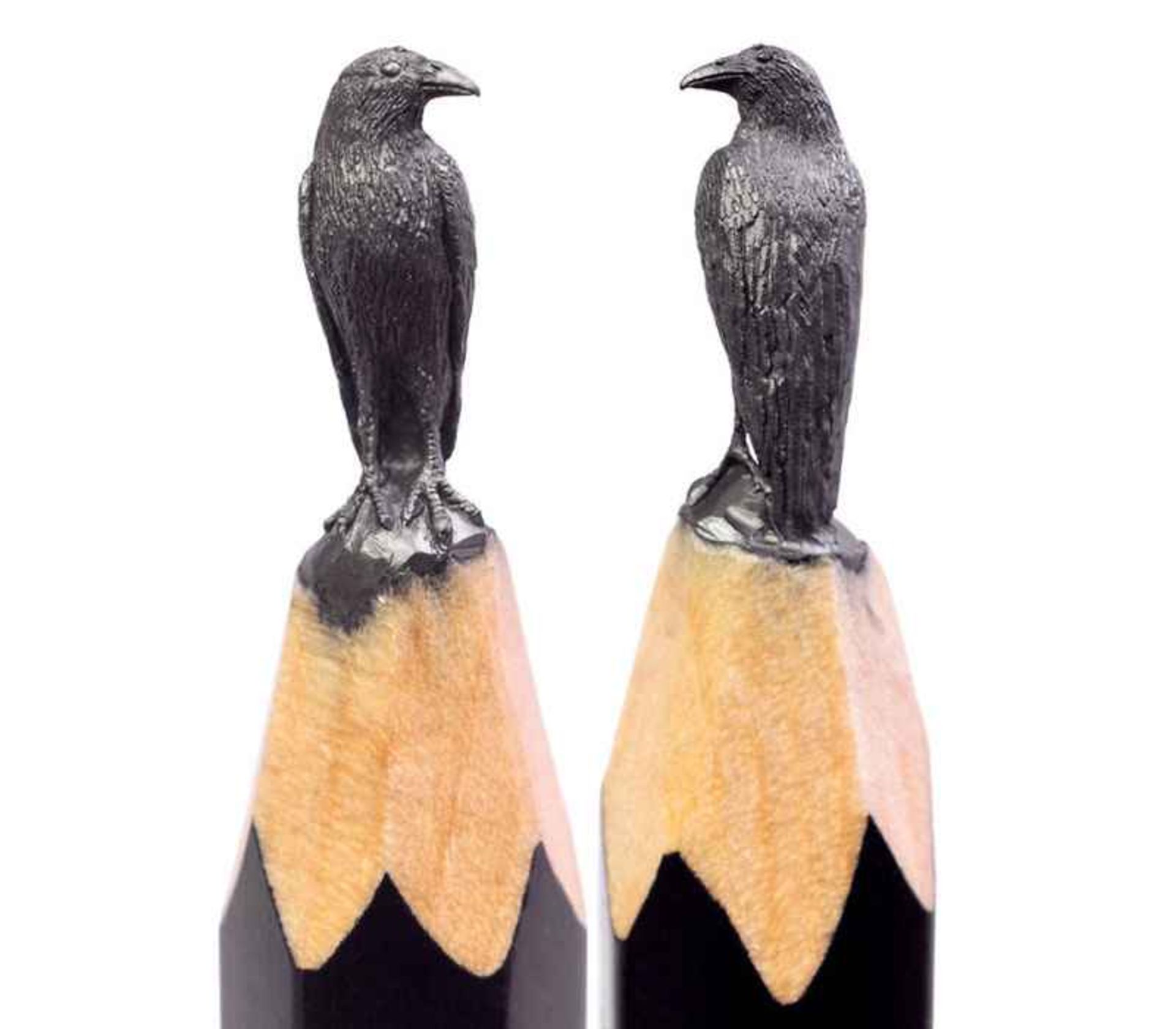 مجسمه دو عقاب روی مداد