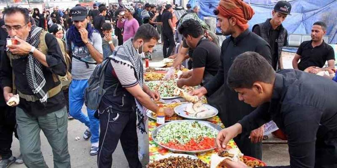 پذیرایی موکب ها در مسیر نجف تا کربلا