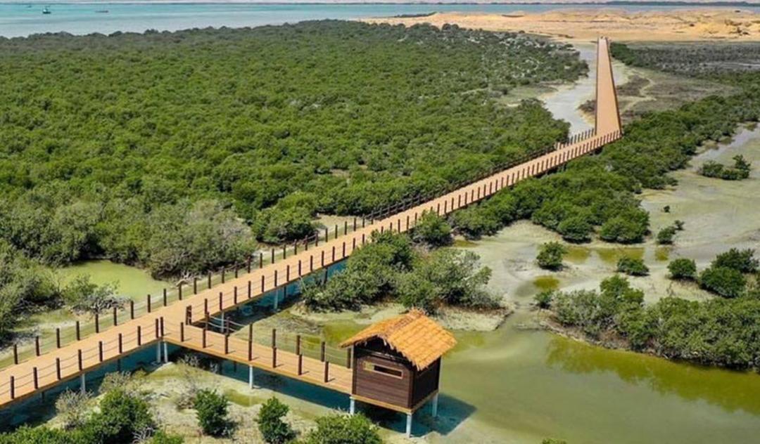 جزیره بنفش الخور قطر (The Purple Island)؛ منبع عکس: qatarday.com؛ عکاس: ناشناس منبع عکس: 