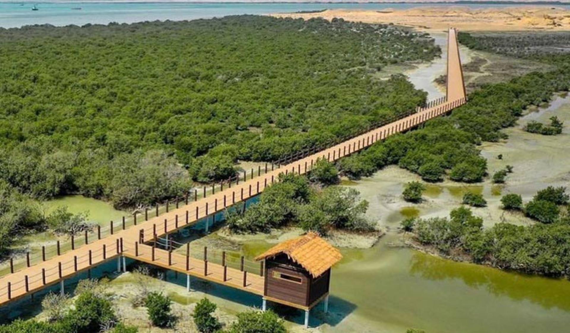 جزیره بنفش الخور قطر (The Purple Island)؛ منبع عکس: qatarday.com؛ عکاس: ناشناس منبع عکس: 