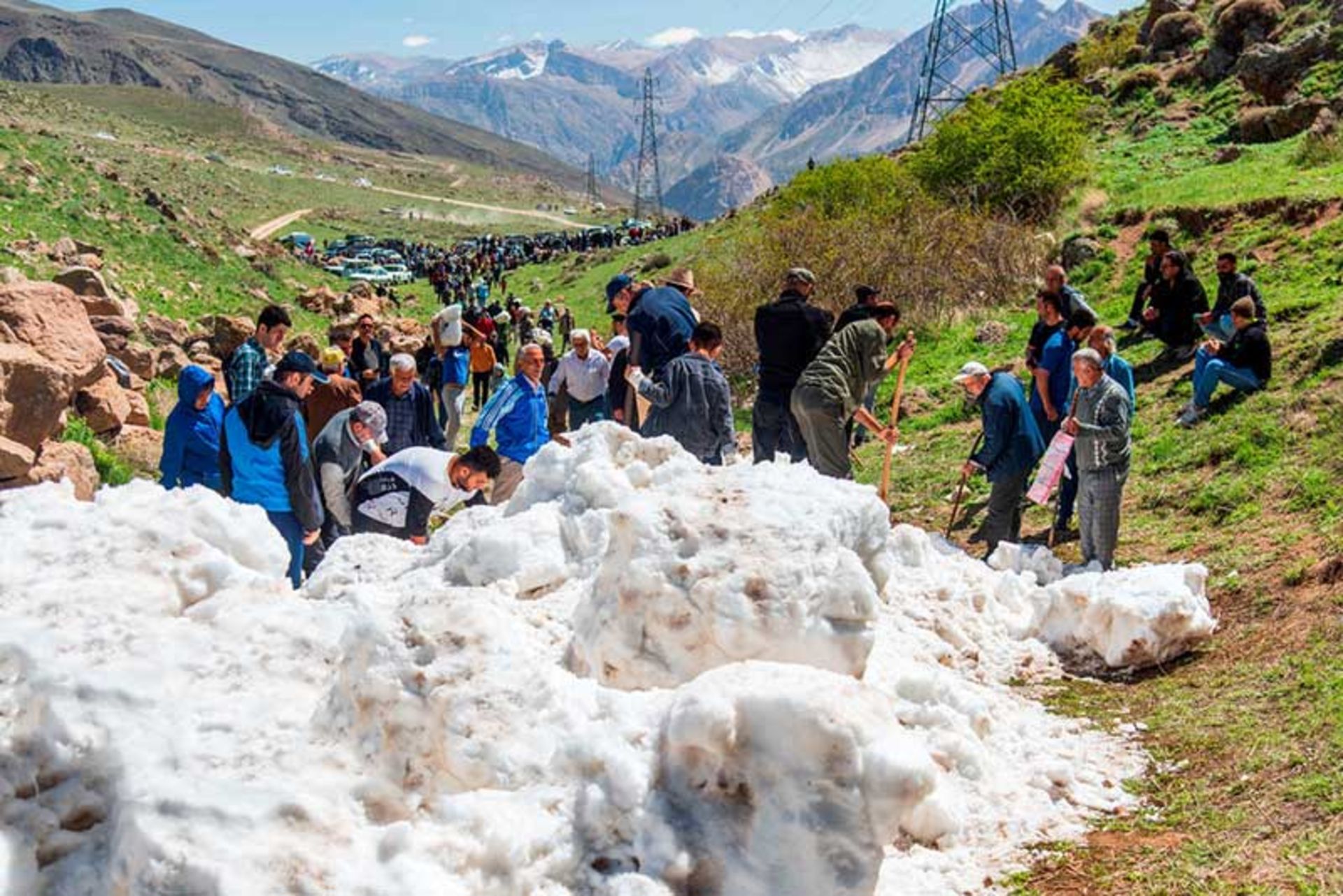 جمع آوری برف برای تابستان 