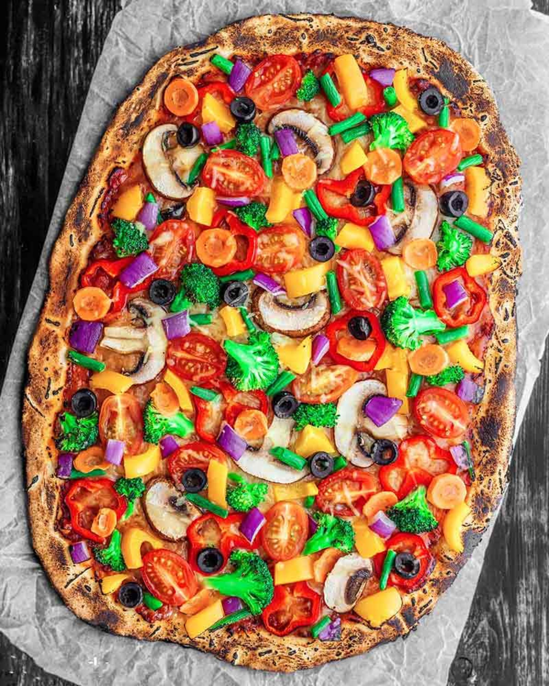 پیتزا گیاهی؛ منبع عکس: instagram.com/vegan.dy؛ نام عکاس: Andy