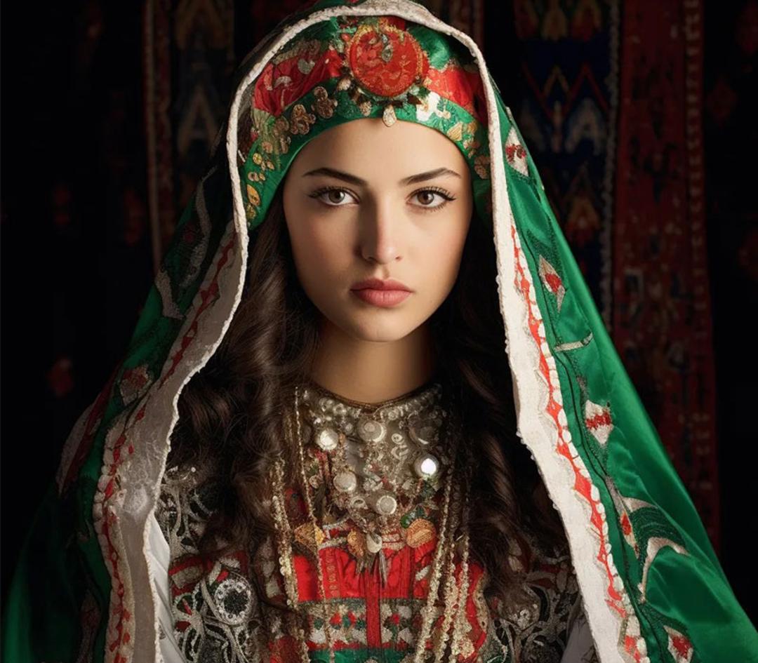 دختری با لباس بومی
