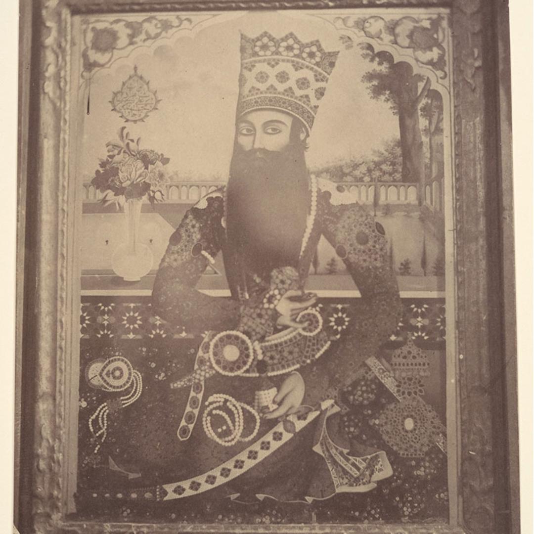 عکس قدیمی از یک نقاشی در ایران