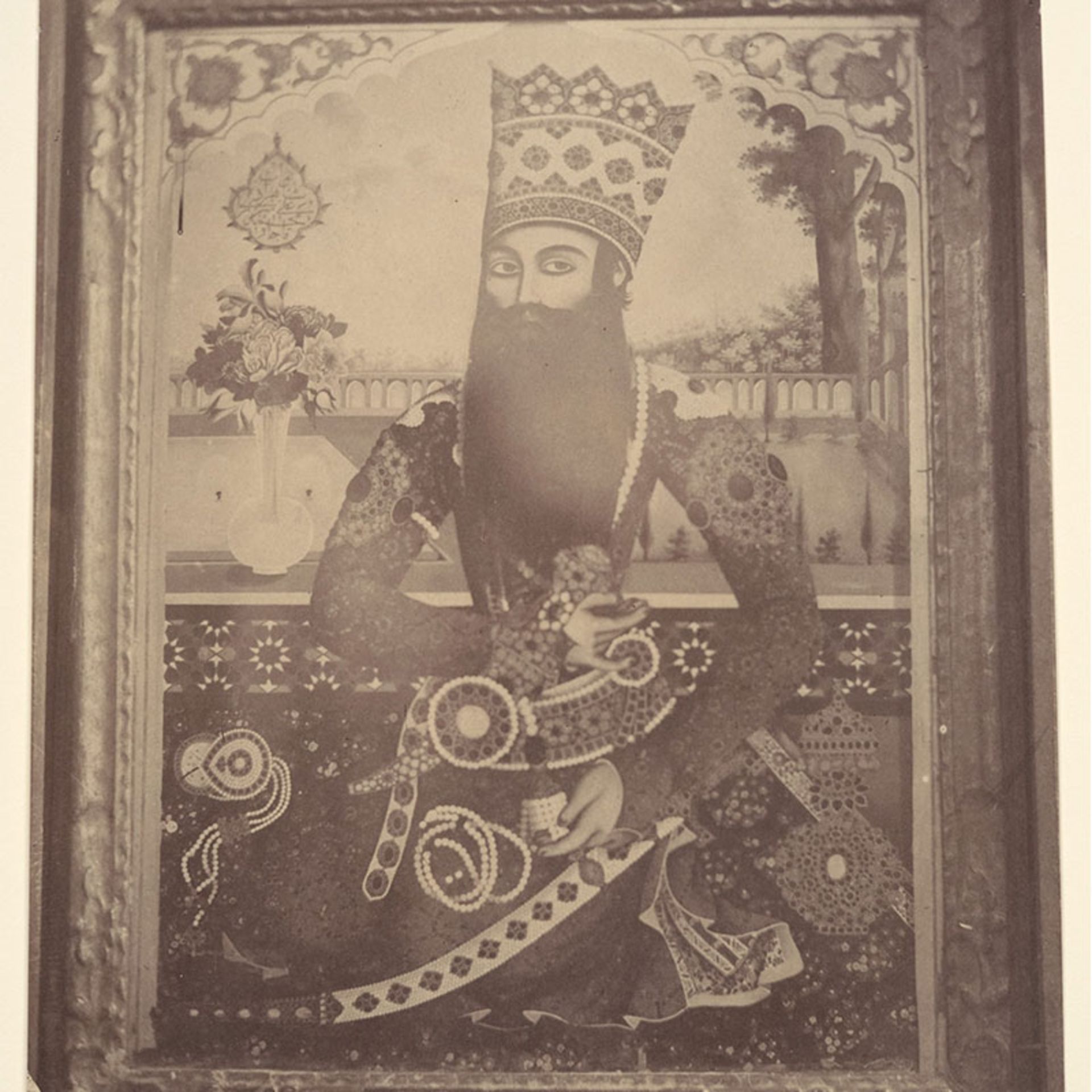 عکس قدیمی از یک نقاشی در ایران