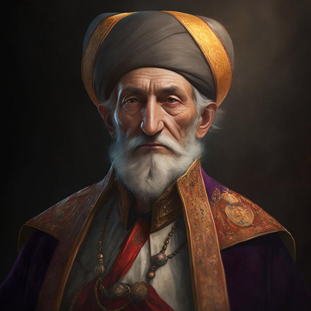 بازسازی چهره نظامی گنجوی توسط هوش مصنوعی؛ منبع: hamshahrionline