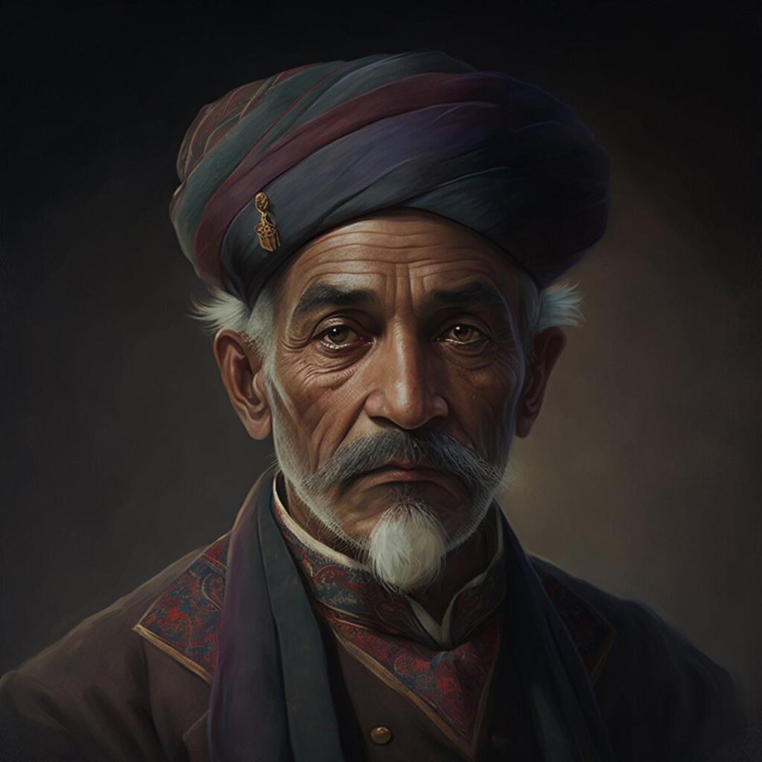 بازسازی چهره خواجه عبدالله انصاری توسط هوش مصنوعی؛ منبع: hamshahrionline