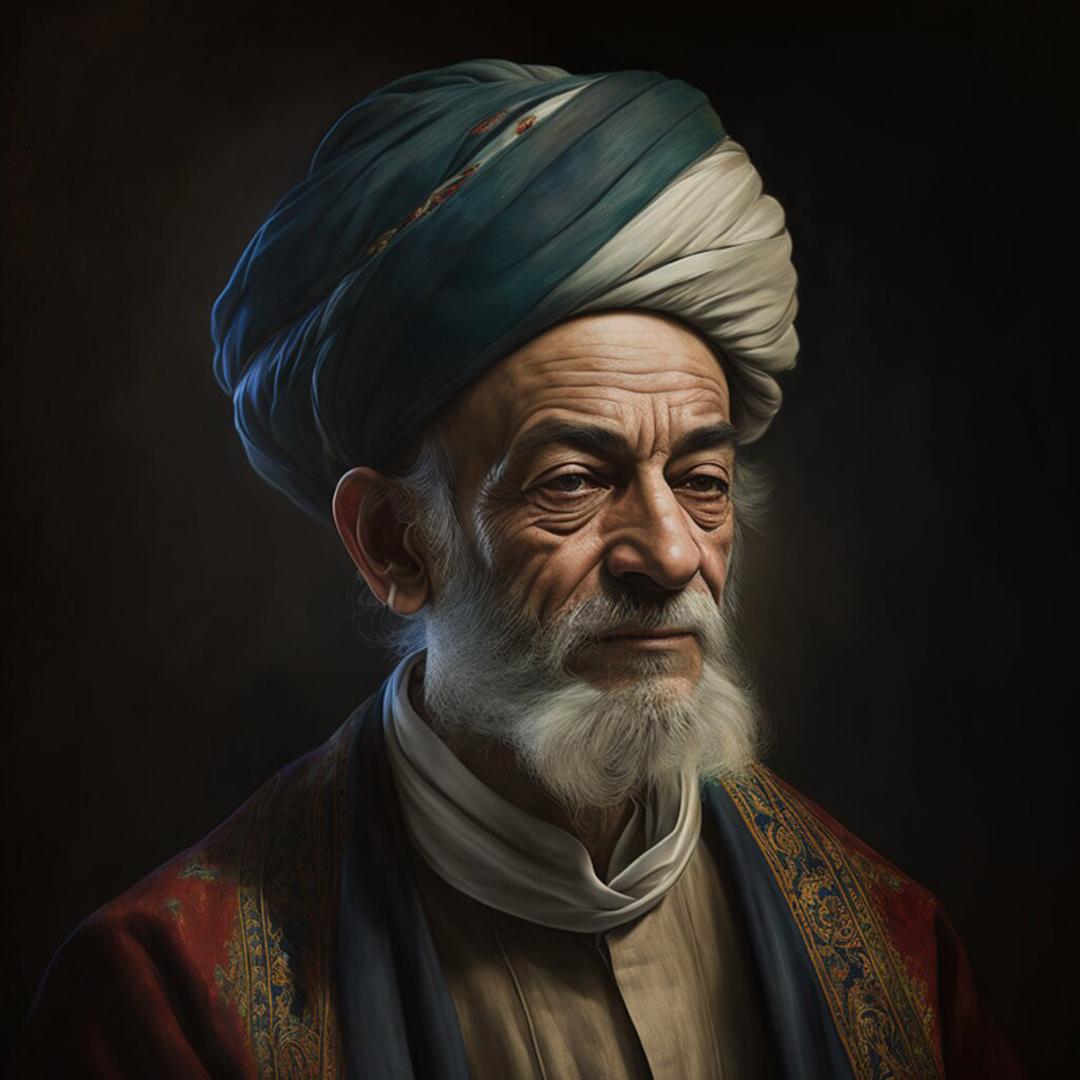 بازسازی چهره حافظ شیرازی توسط هوش مصنوعی؛ منبع: hamshahrionline