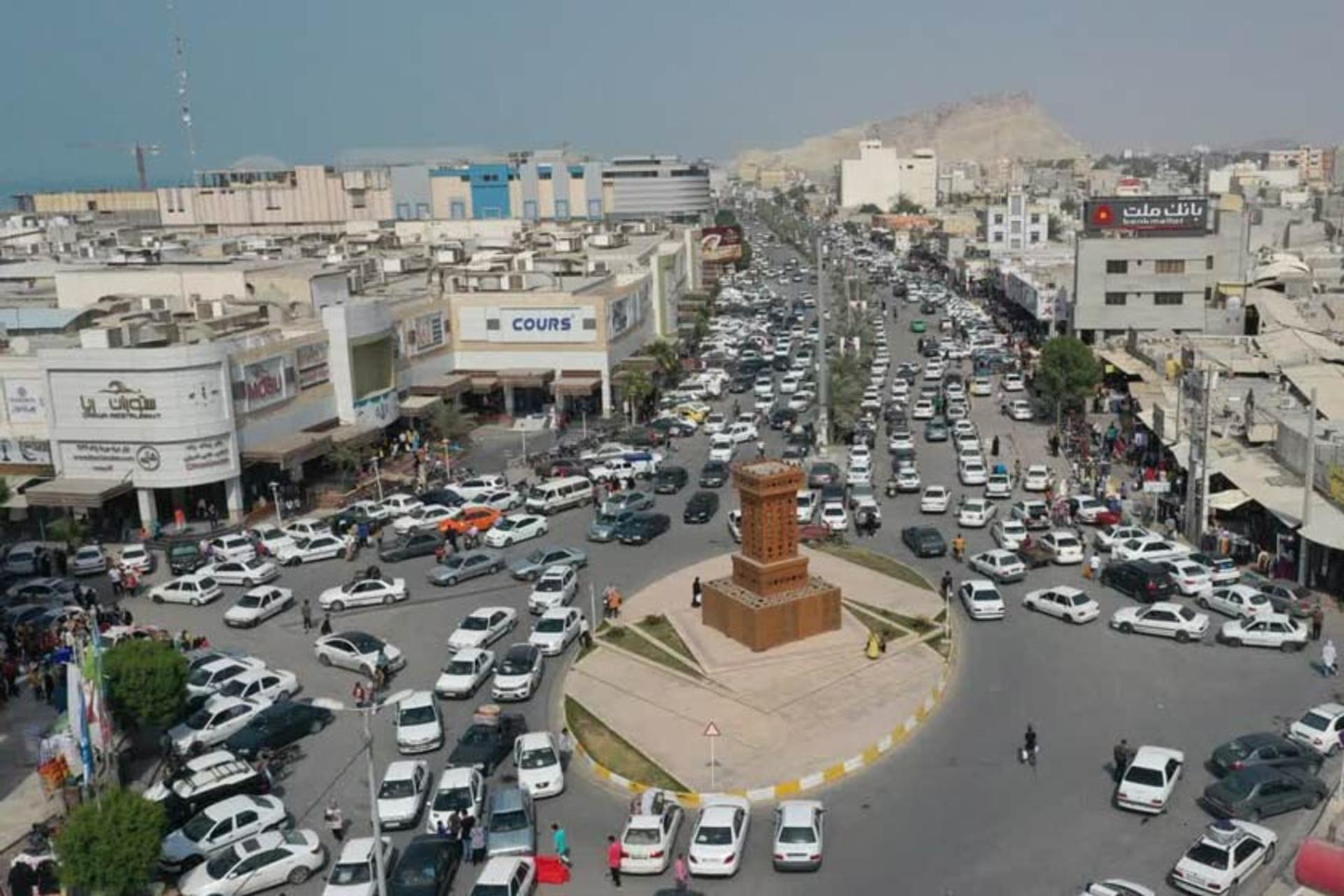 تصویری هوایی از بازار دریا