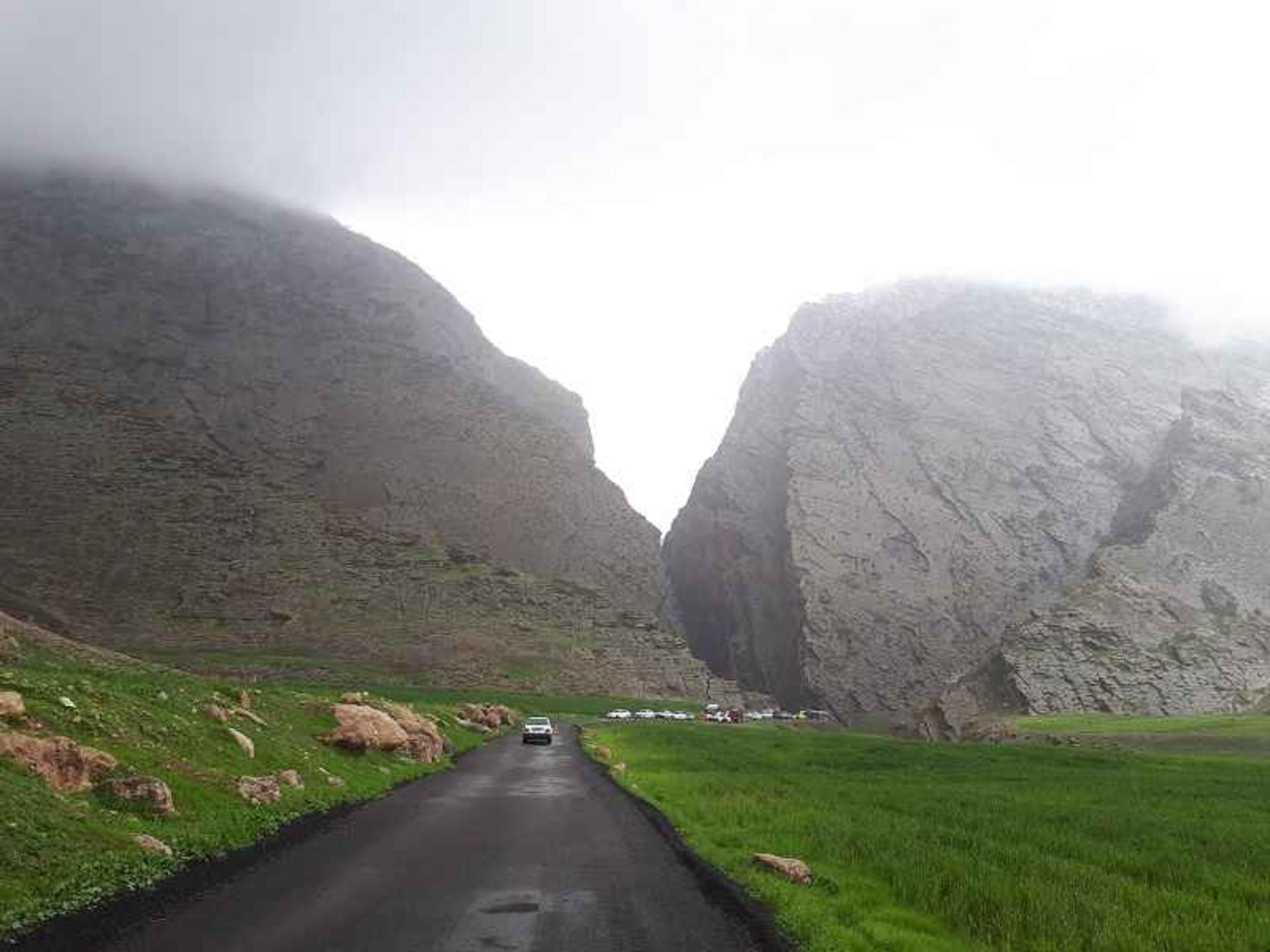 مسیر دسترسی به تنگه بهرام چوبین؛ منبع عکس: گوگل مپ؛ عکاس: سهیل صالحی