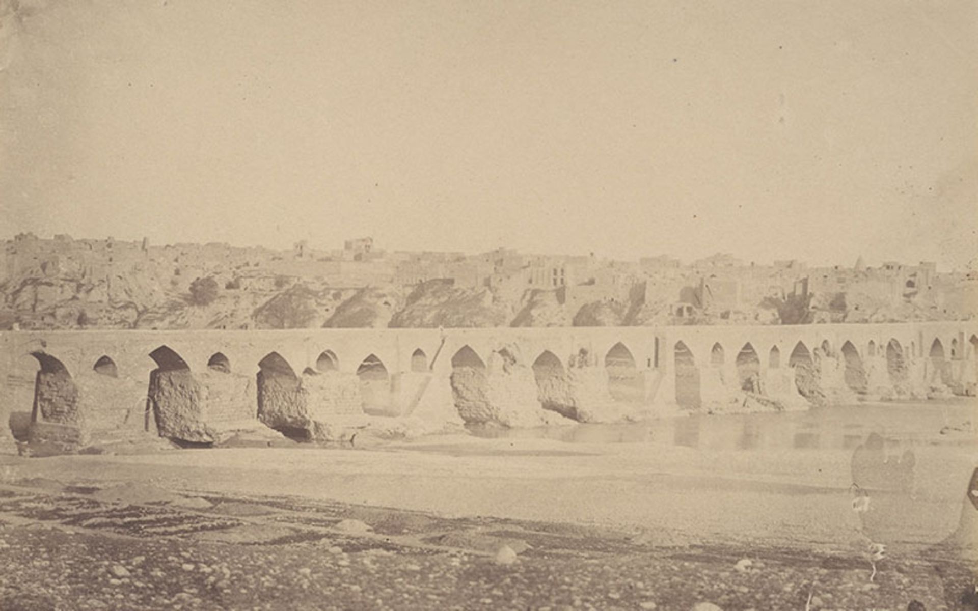 عکس قدیمی از پل دزفول