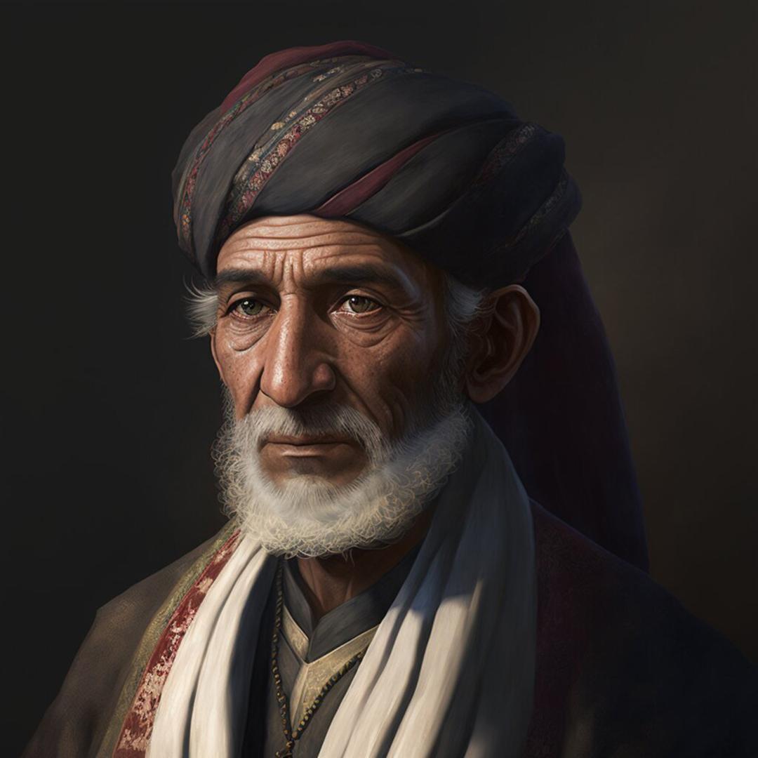 بازسازی چهره وحشی بافقی توسط هوش مصنوعی؛ منبع: hamshahrionline