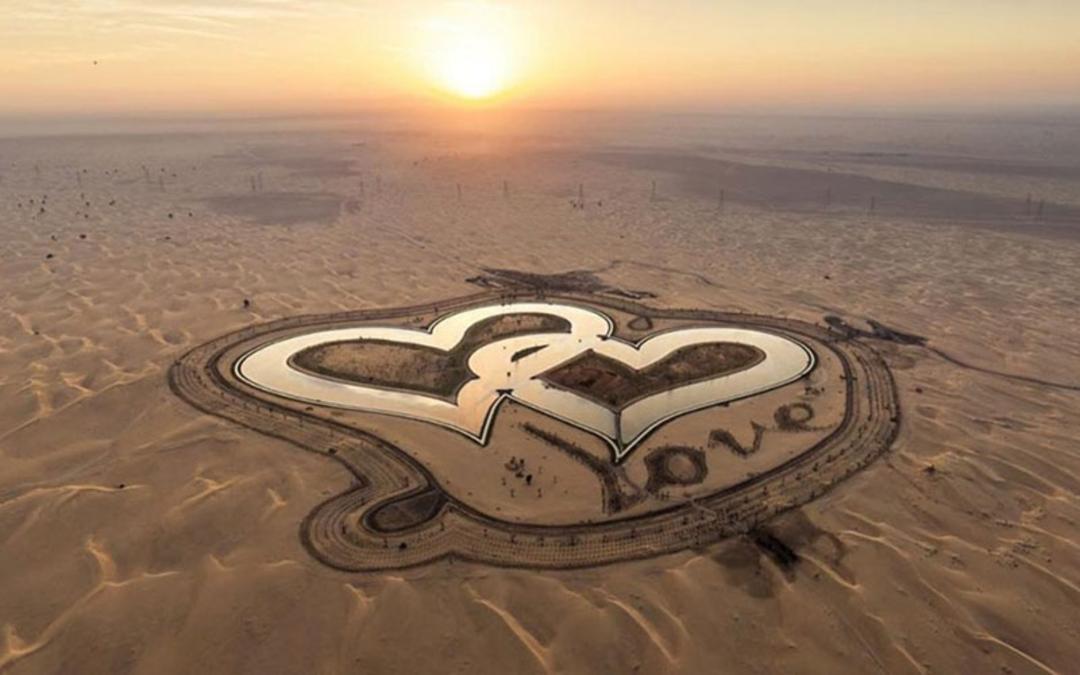 دریاچه عشق دبی، منبع عکس: timeoutdubai.com، عکاس: ناشناس