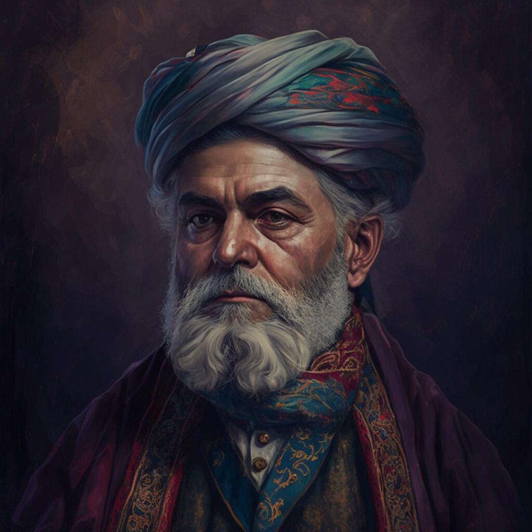 بازسازی چهره خاقانی توسط هوش مصنوعی؛ منبع: hamshahrionline