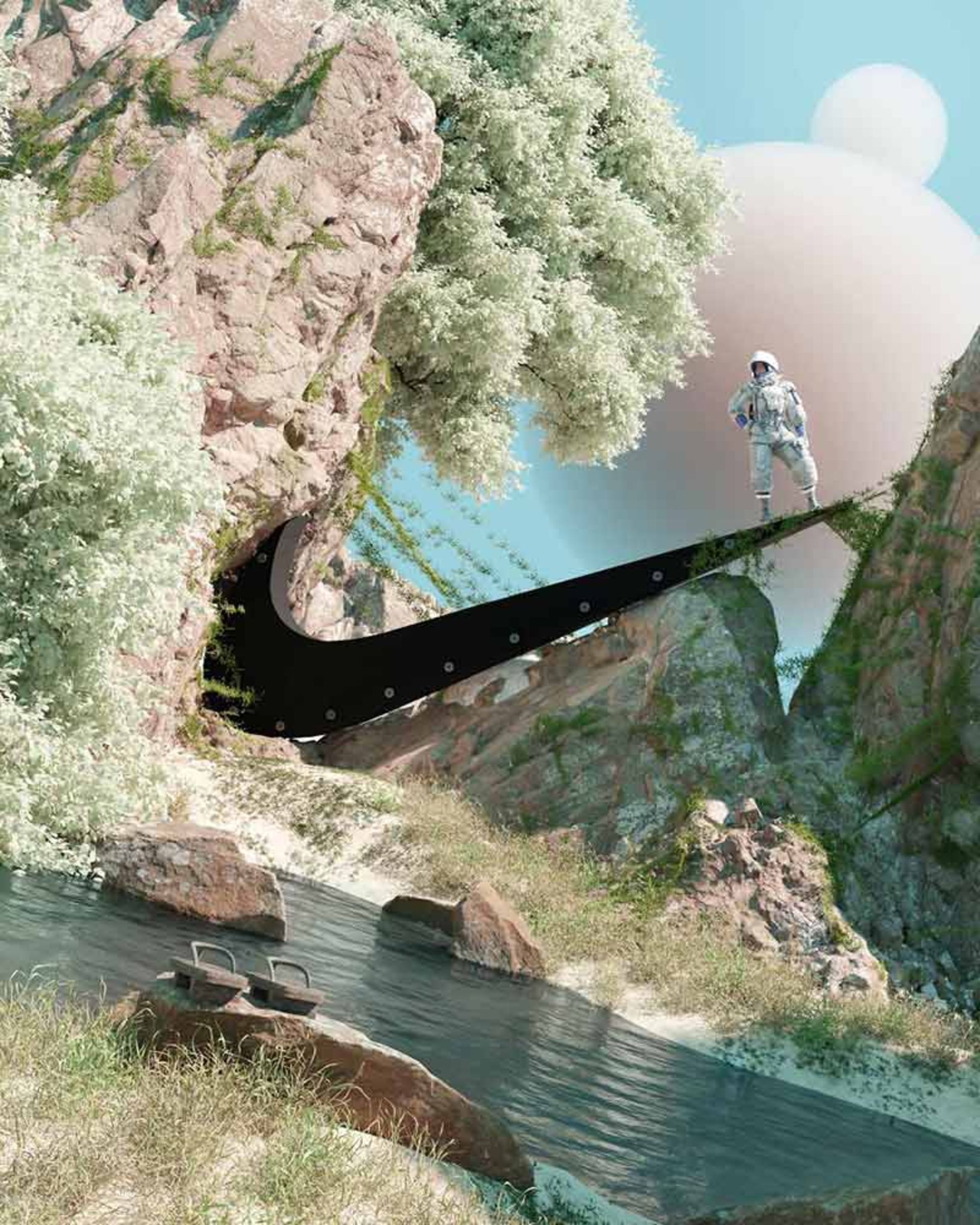 تصویر خیالی از زوال برند نایک؛ اثر Julien Tabet