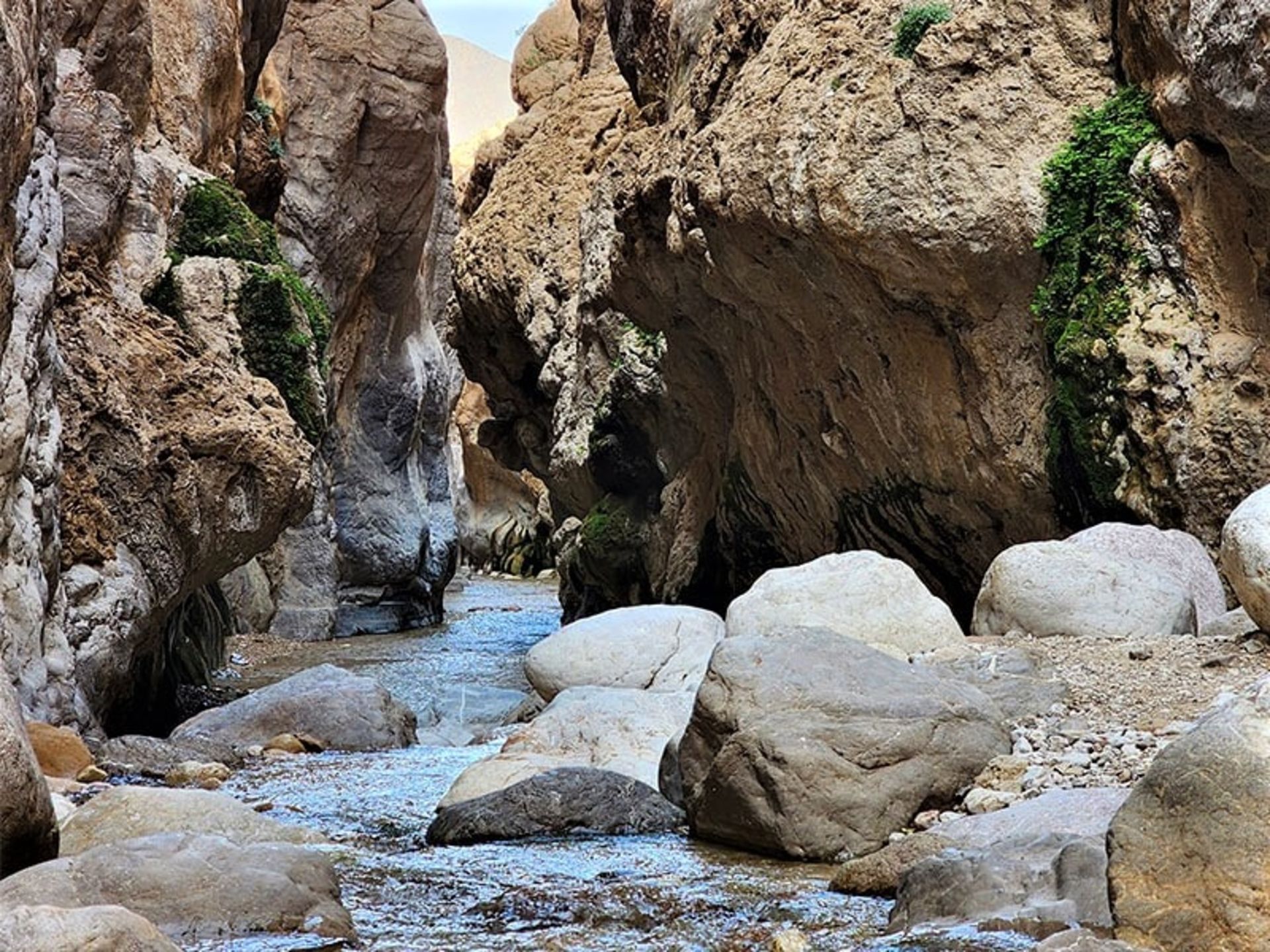 دیواره های سنگی چشمه مرتضی علی، منبع عکس: گوگل مپ، عکاس: فاطمه بیات‌فر