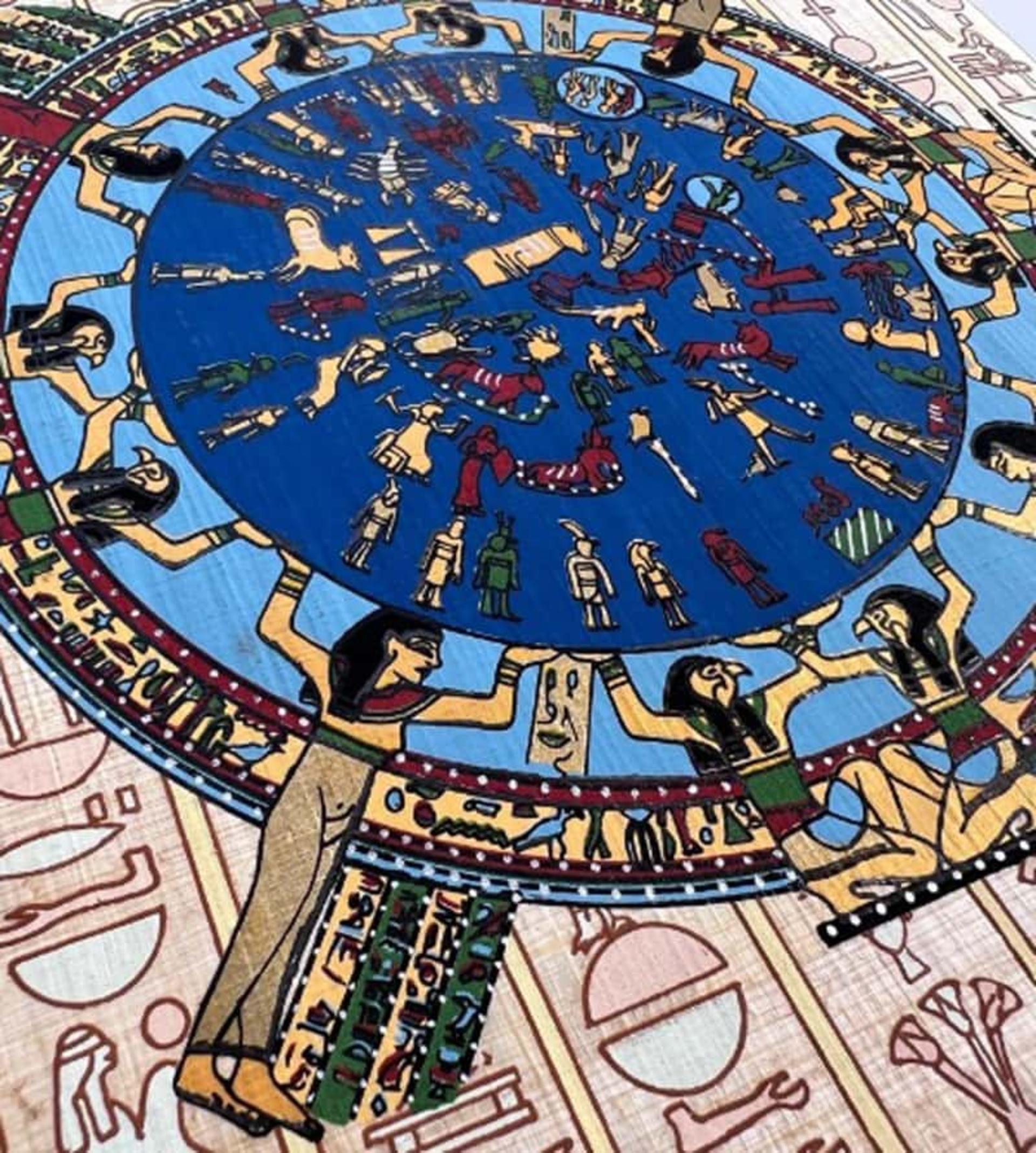 تقویم مصریان باستان؛ منبع عکس: Ancient Egyptian Paintings، عکاس: نامشخص