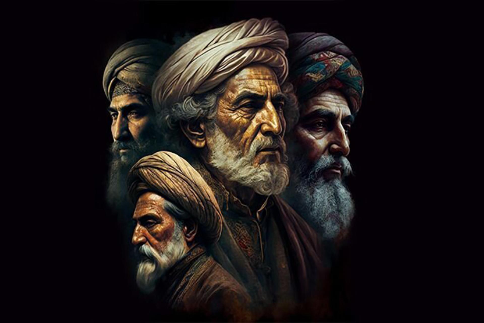 طراحی چهره شعرای ایرانی توسط هوش مصنوعی؛ منبع: hamshahrionline