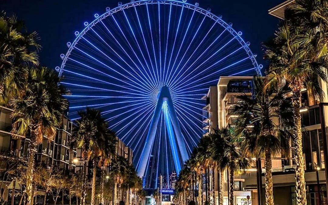چرخ و فلک جزیره بلو واترز دبی، منبع عکس: visitdubai.com، عکاس: ناشناس