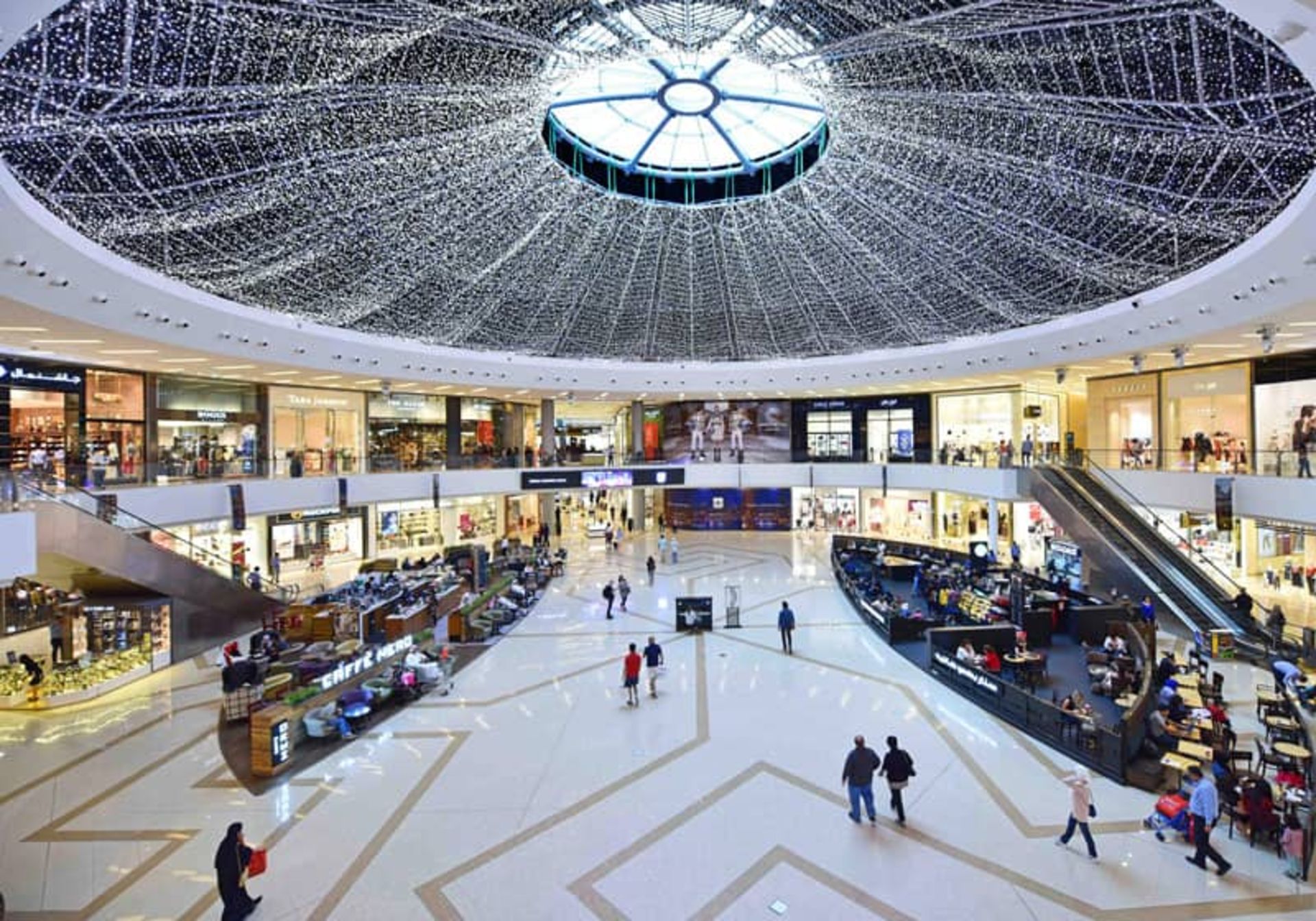 سالن داخلی مارینا مال دبی؛ منبع عکس: Visit Dubai، عکاس: نامشخص