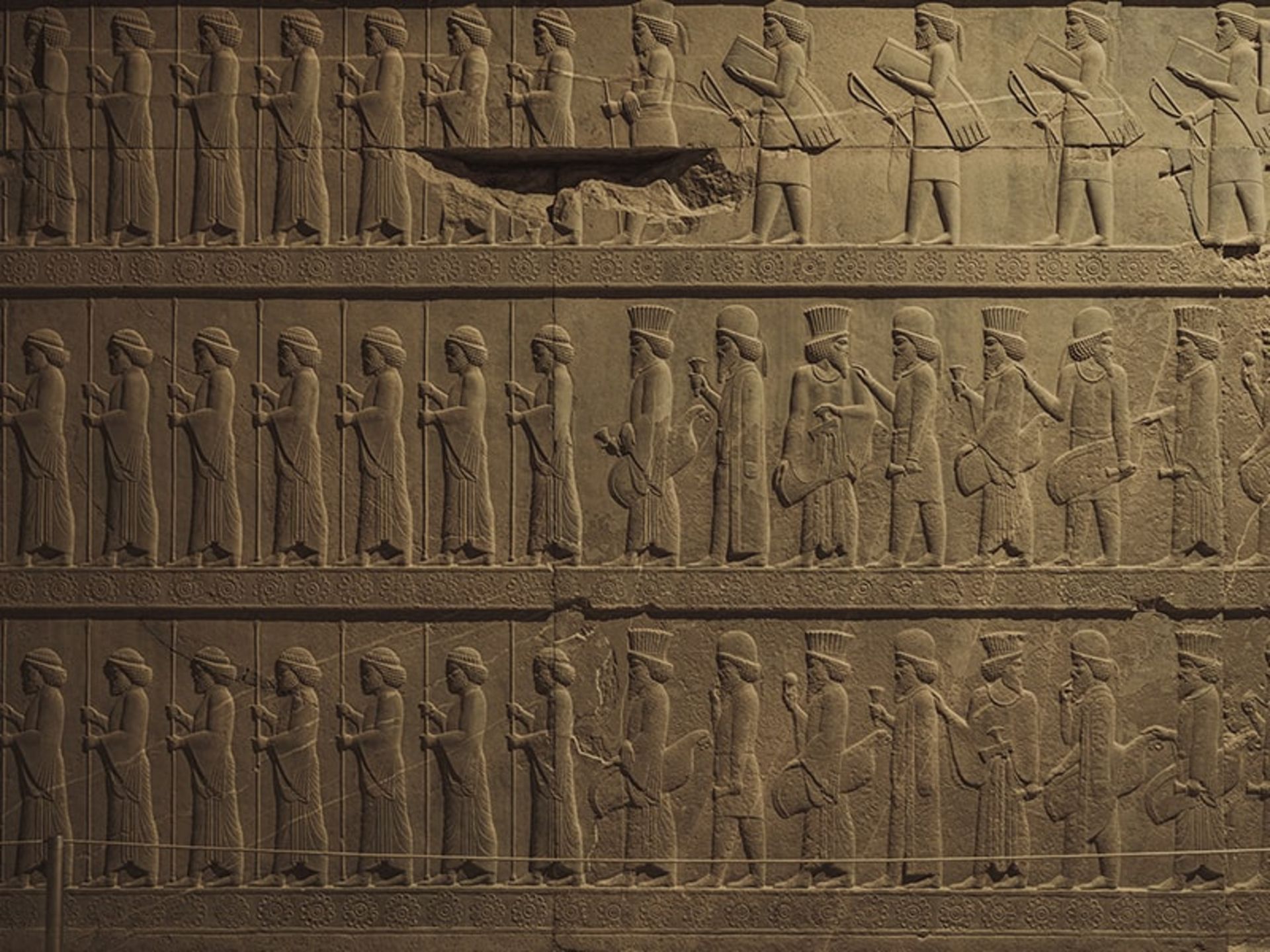 نقوش برجسته تخت جمشید، منبع عکس: اینستاگرام daaaniiaaal@، عکاس: دانیال پایمرد