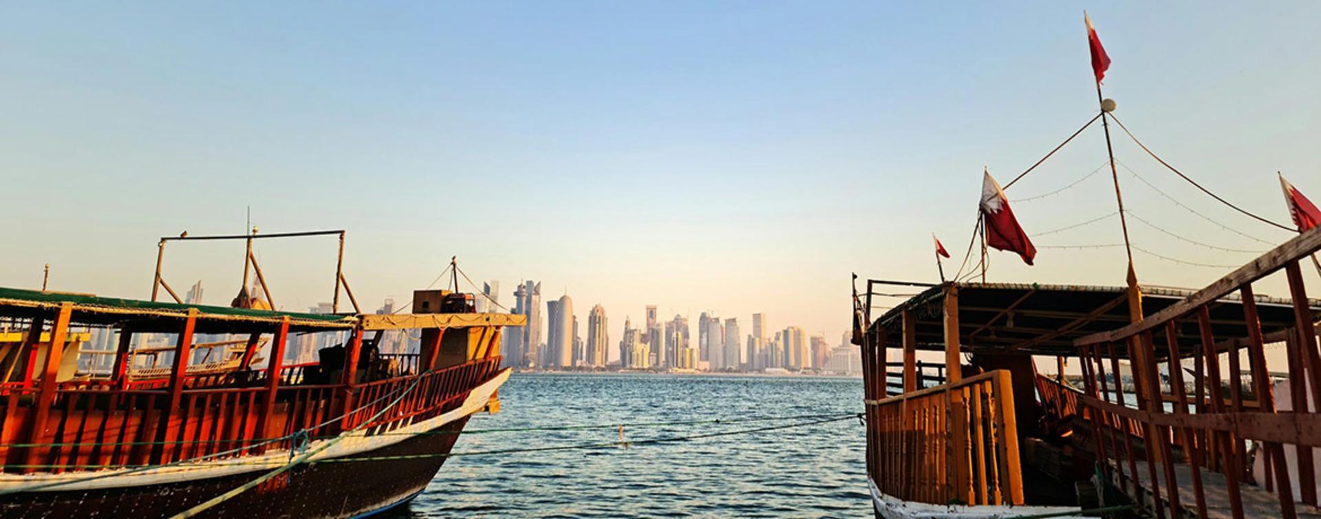 تصویر دورنما از ساحل کشور قطر؛ منبع عکس: Unsplash؛ عکاس: Masarath Alkhaili 