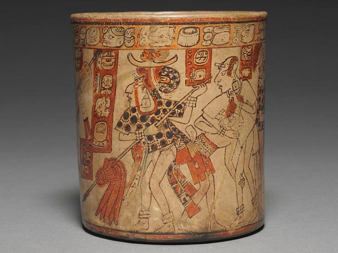سفال مایایی؛ منبع عکس: clevelandart.org، عکاس: نامشخص