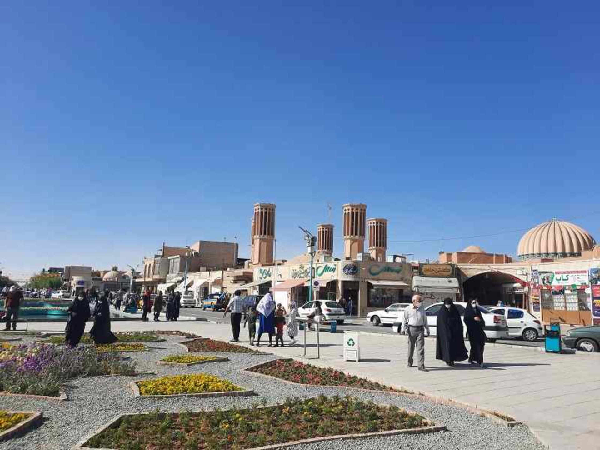 میدان امیر چخماق یزد؛ منبع عکس: گوگل مپ؛ عکاس: R 2