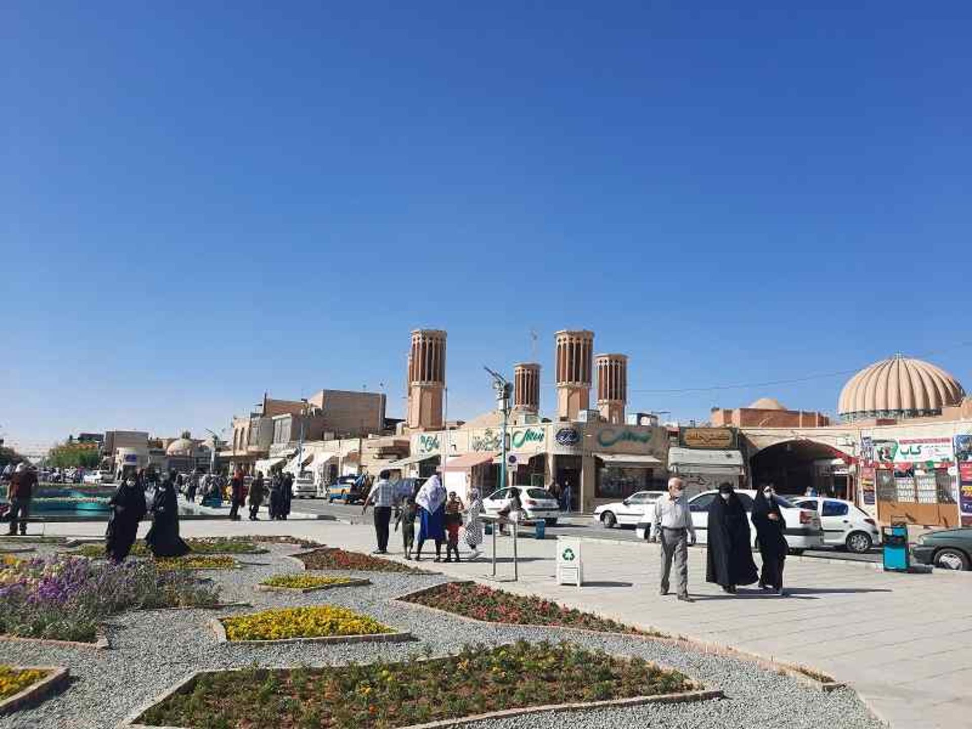 میدان امیر چخماق یزد؛ منبع عکس: گوگل مپ؛ عکاس: R 2