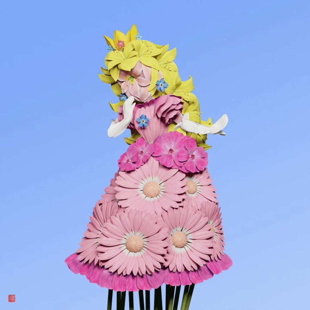 مجسمه گلی پرنسس پیچ (Princess Peach)