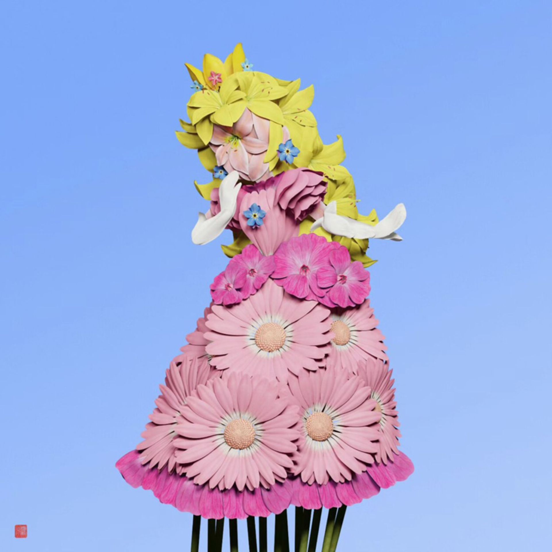مجسمه گلی پرنسس پیچ (Princess Peach)