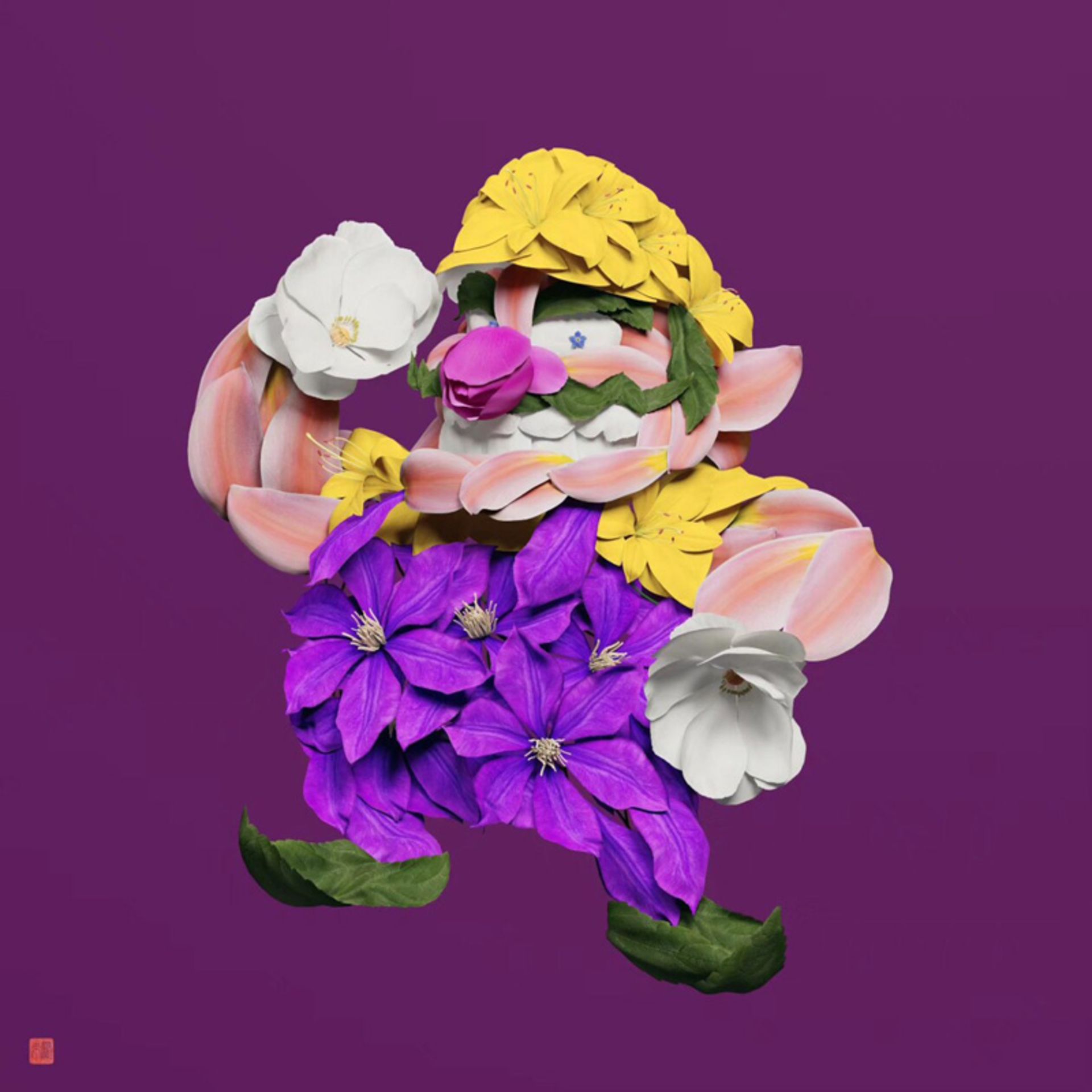 مجسمه گلی کاراکتر واریو (Wario) 