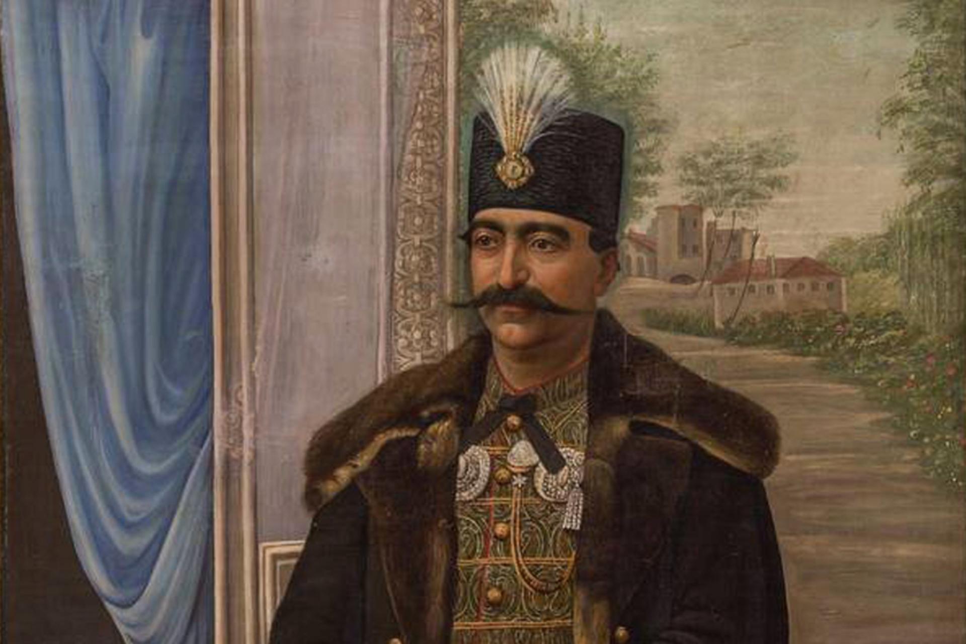 نگاره ناصرالدین شاه قاجار