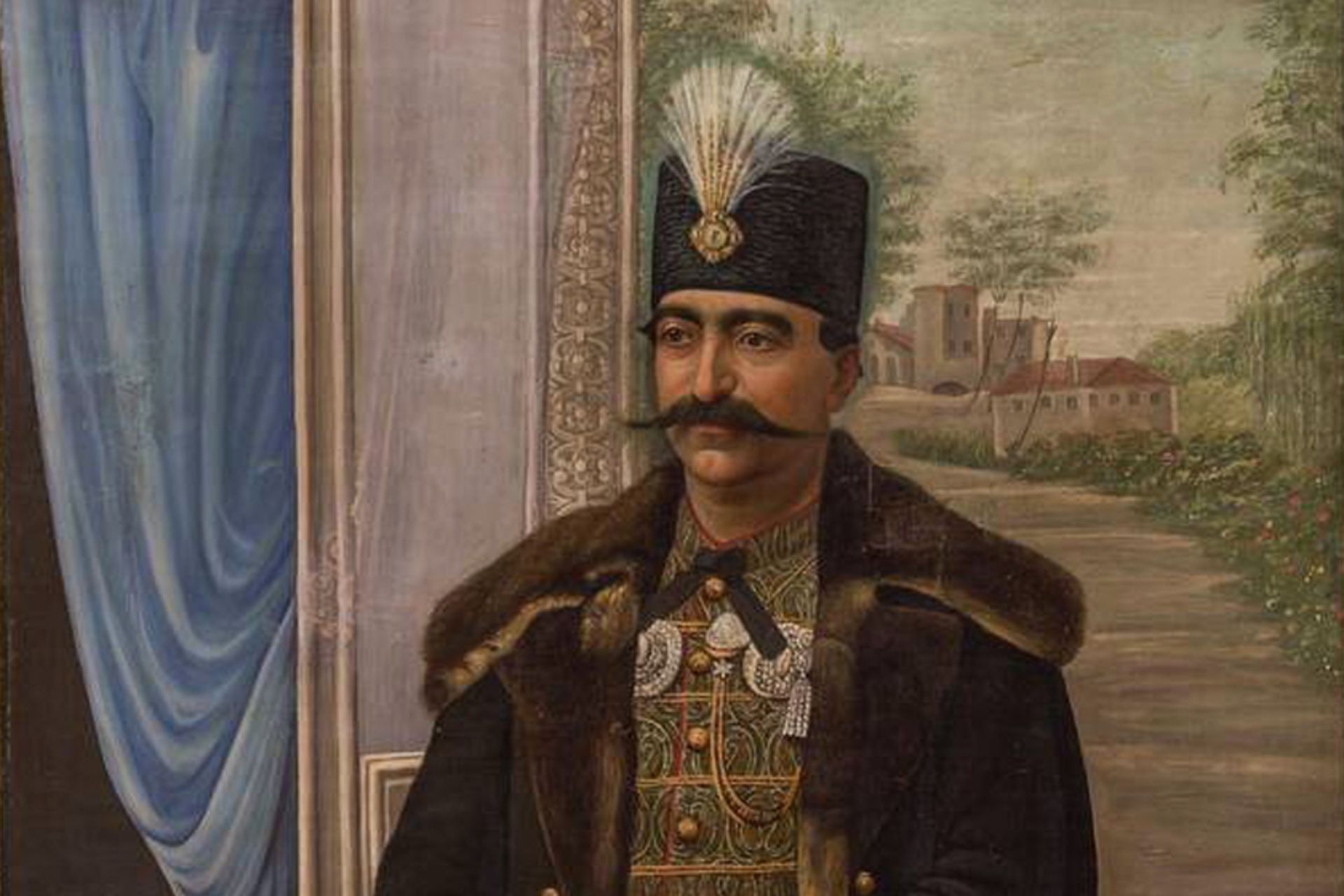 نگاره ناصرالدین شاه قاجار