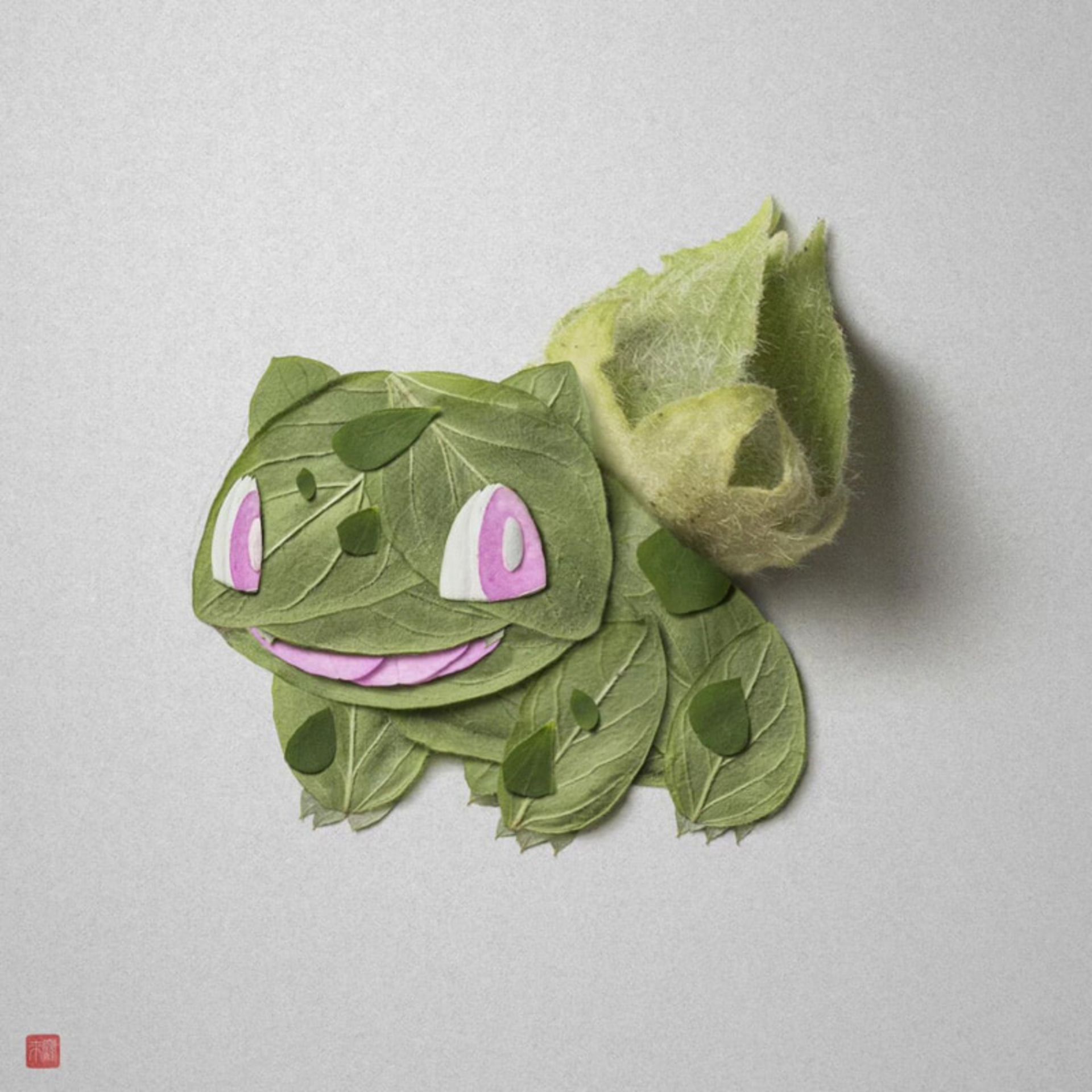 مجسمه برگی کاراکتر بولبازور (Bulbasaur)