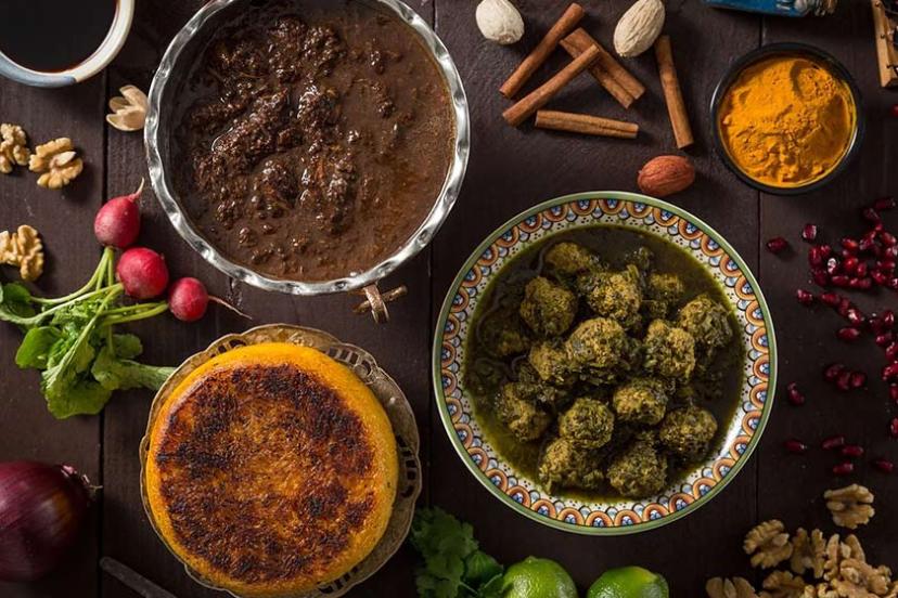 انواع غذاهای گیلانی با مخلفات، منبع عکس: gilakifood.com، عکاس: Bobak Radbin Studio