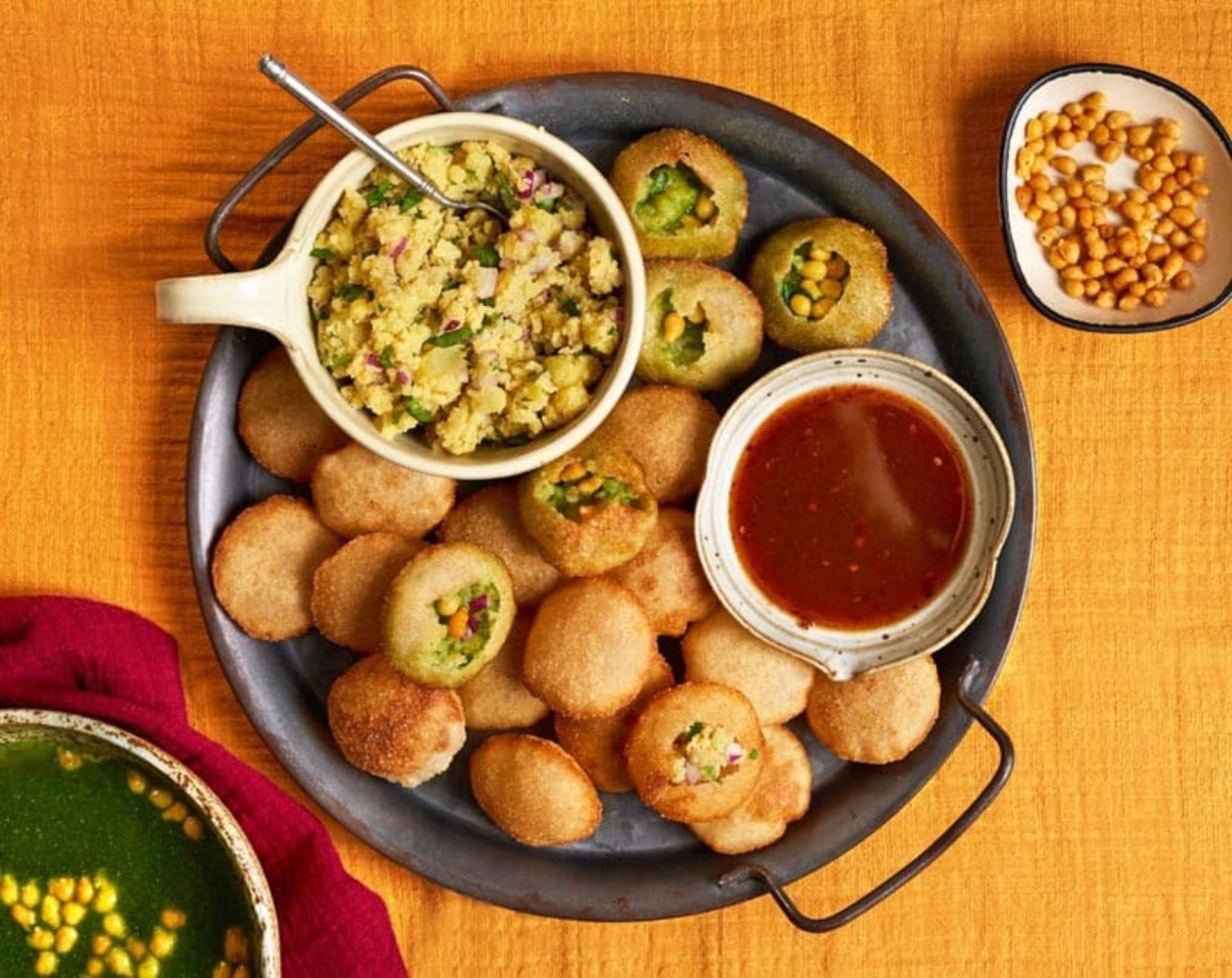 پانی پوری هندی؛ منبع عکس: sidechef؛ نام عکاس: نامشخص