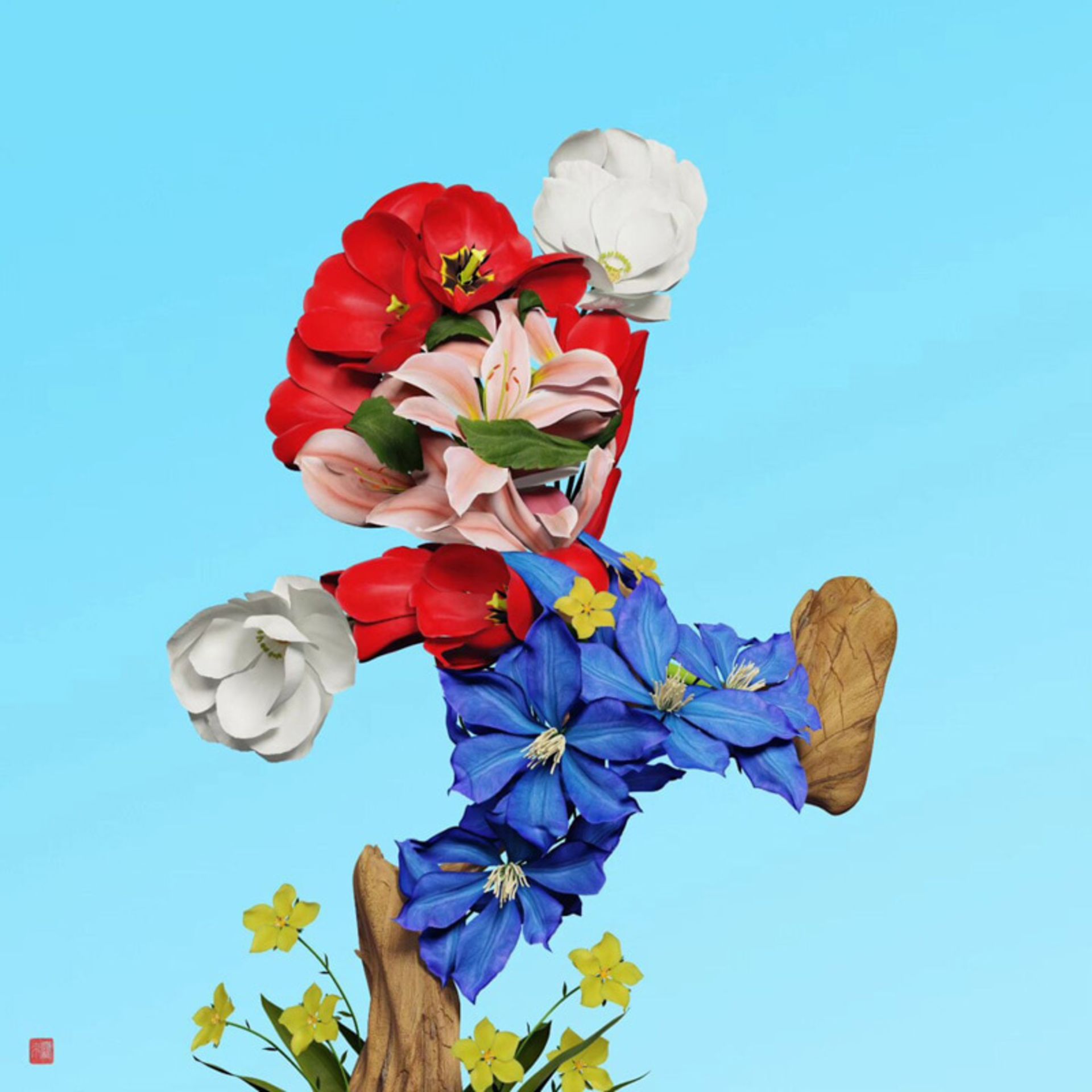 مجسمه گلی ماریو (Mario)