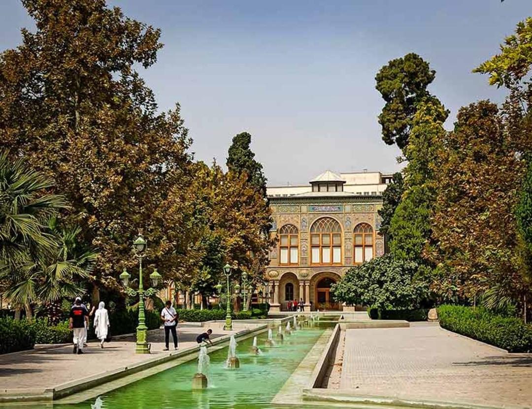 محوطه زیبای کاخ گلستان