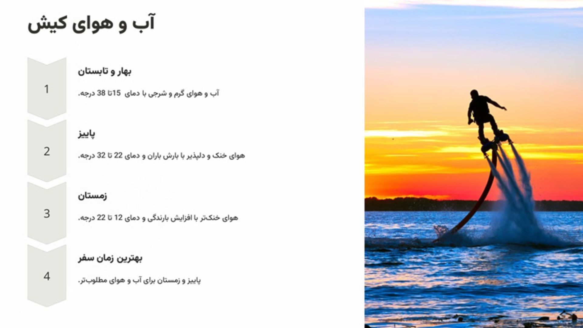 آب و هوای کیش