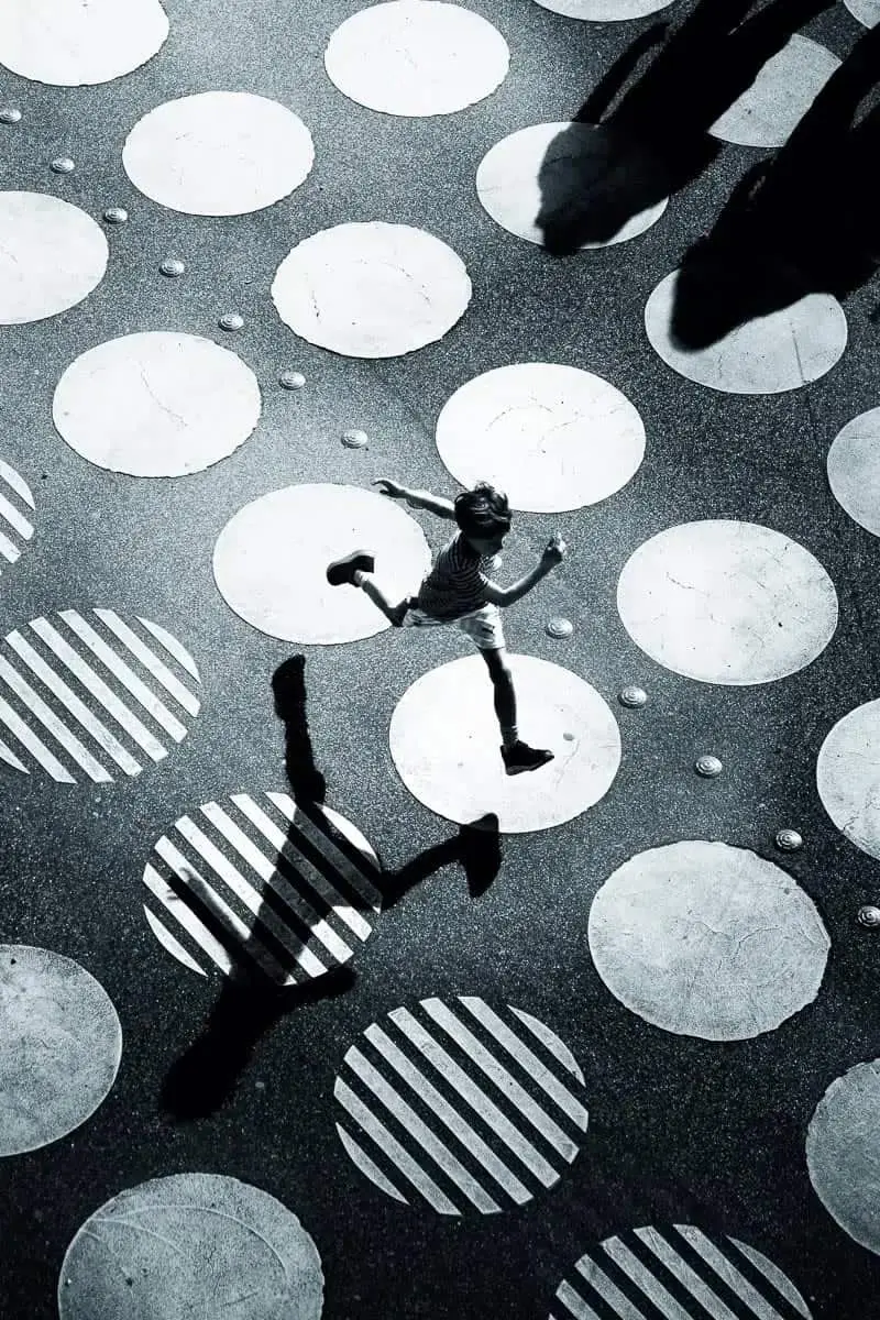 دونده کوچک از نمای بالا