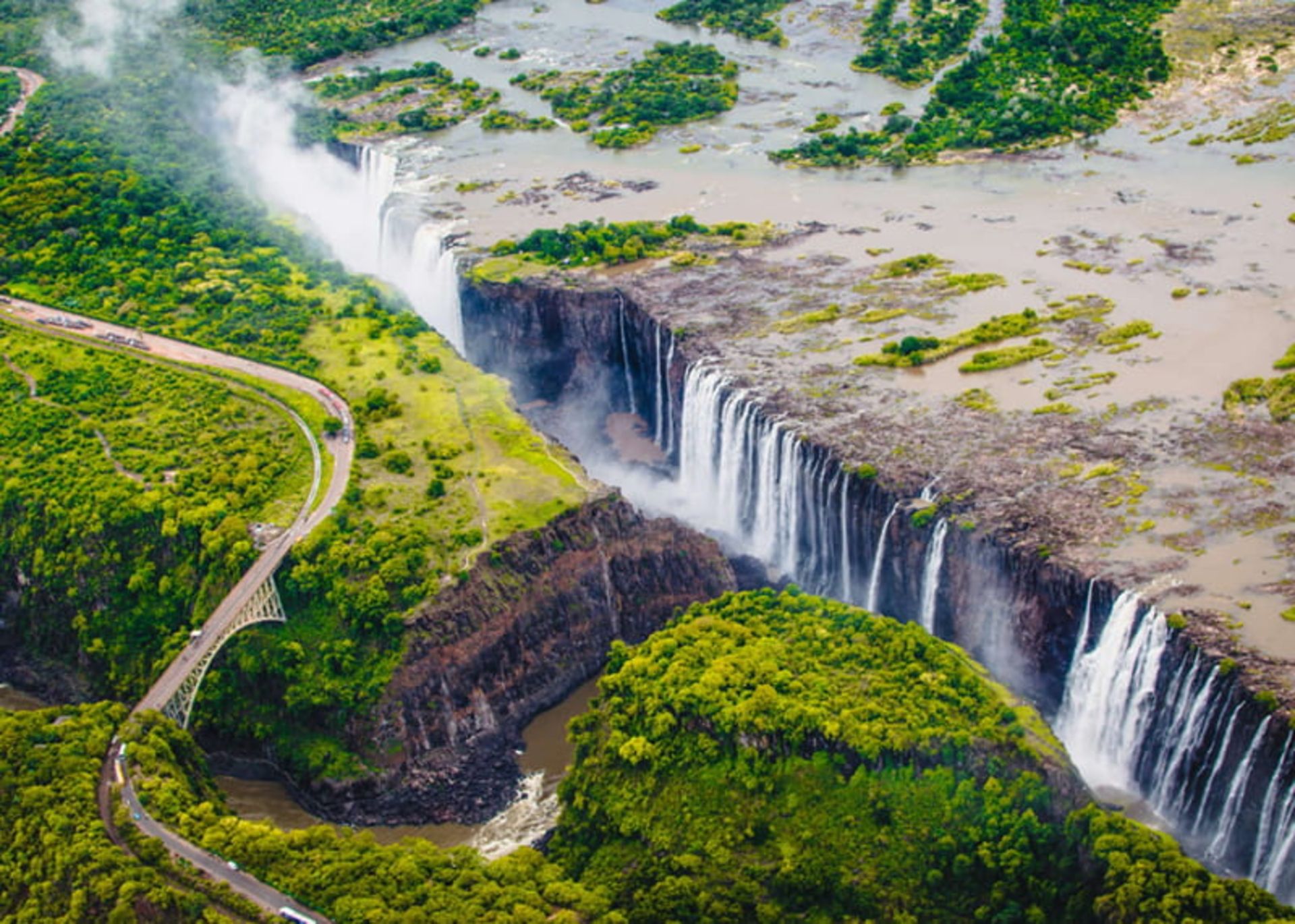 آبشار ویکتوریا (Victoria Falls)، آفریقا 
