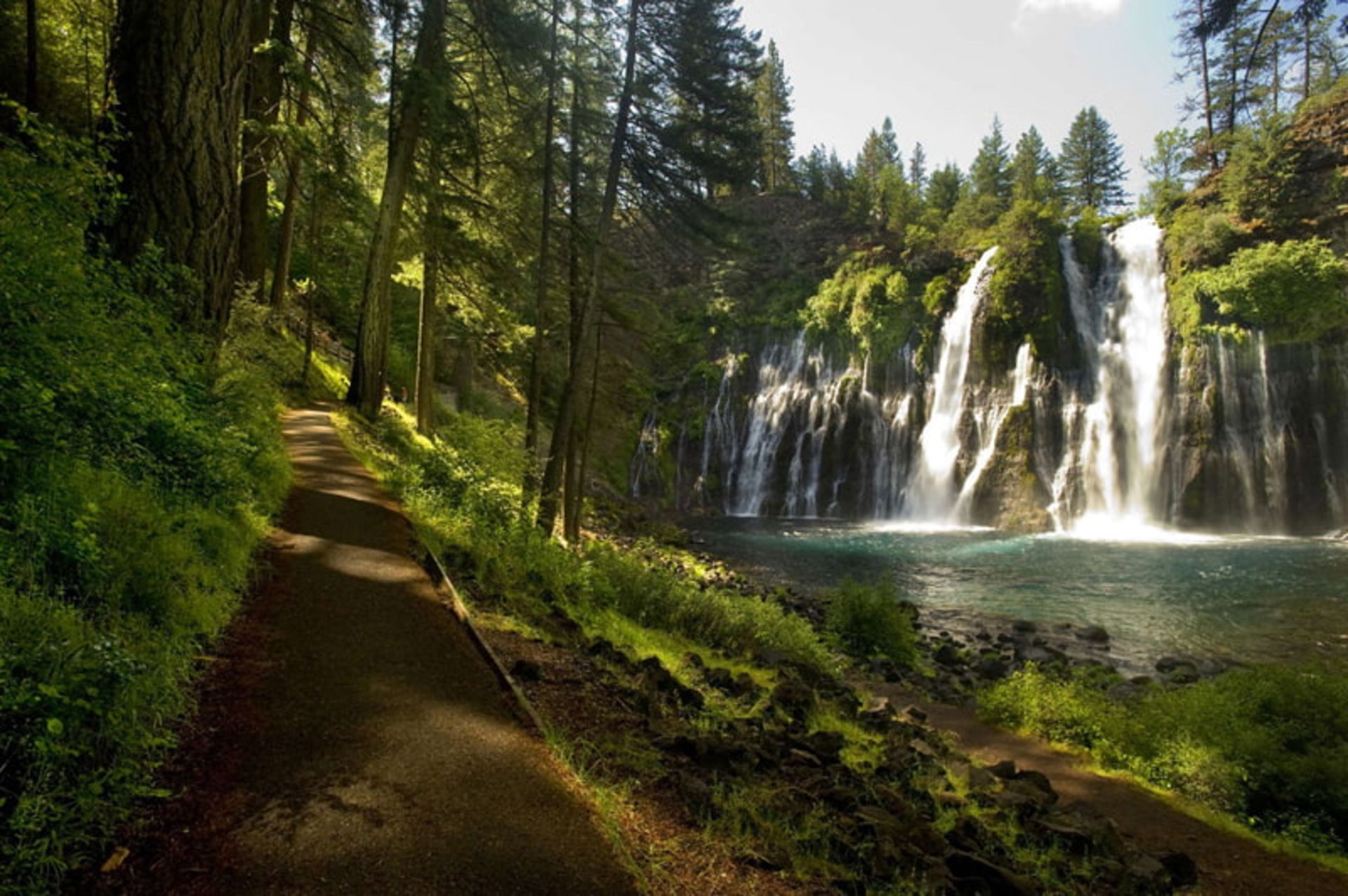 آبشار برنی (Burney Falls) در کالیفرنیا
